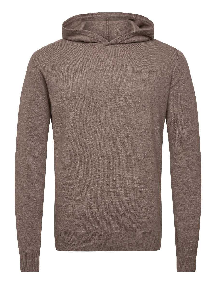 Oscar Jacobson - Pascal Hoodie - hoodies - walnut beige - 0