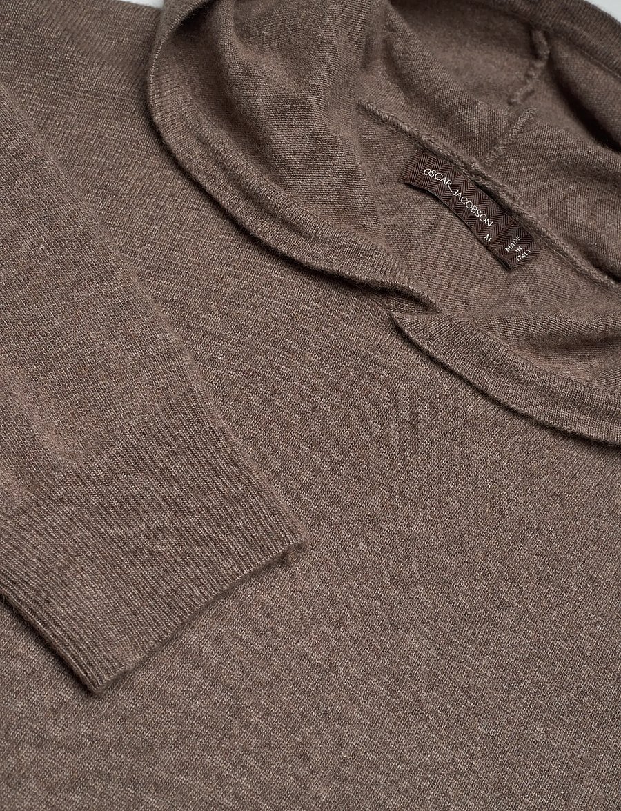 Oscar Jacobson - Pascal Hoodie - hoodies - walnut beige - 2