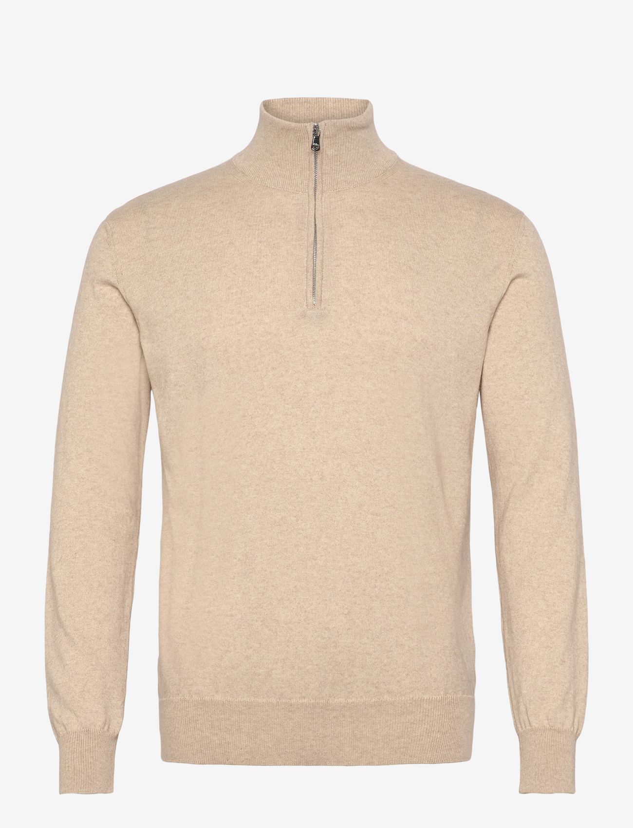 Oscar Jacobson - Pat Half Zip - tõmblukk-kaelusega dressipluusid - light camel beige - 0