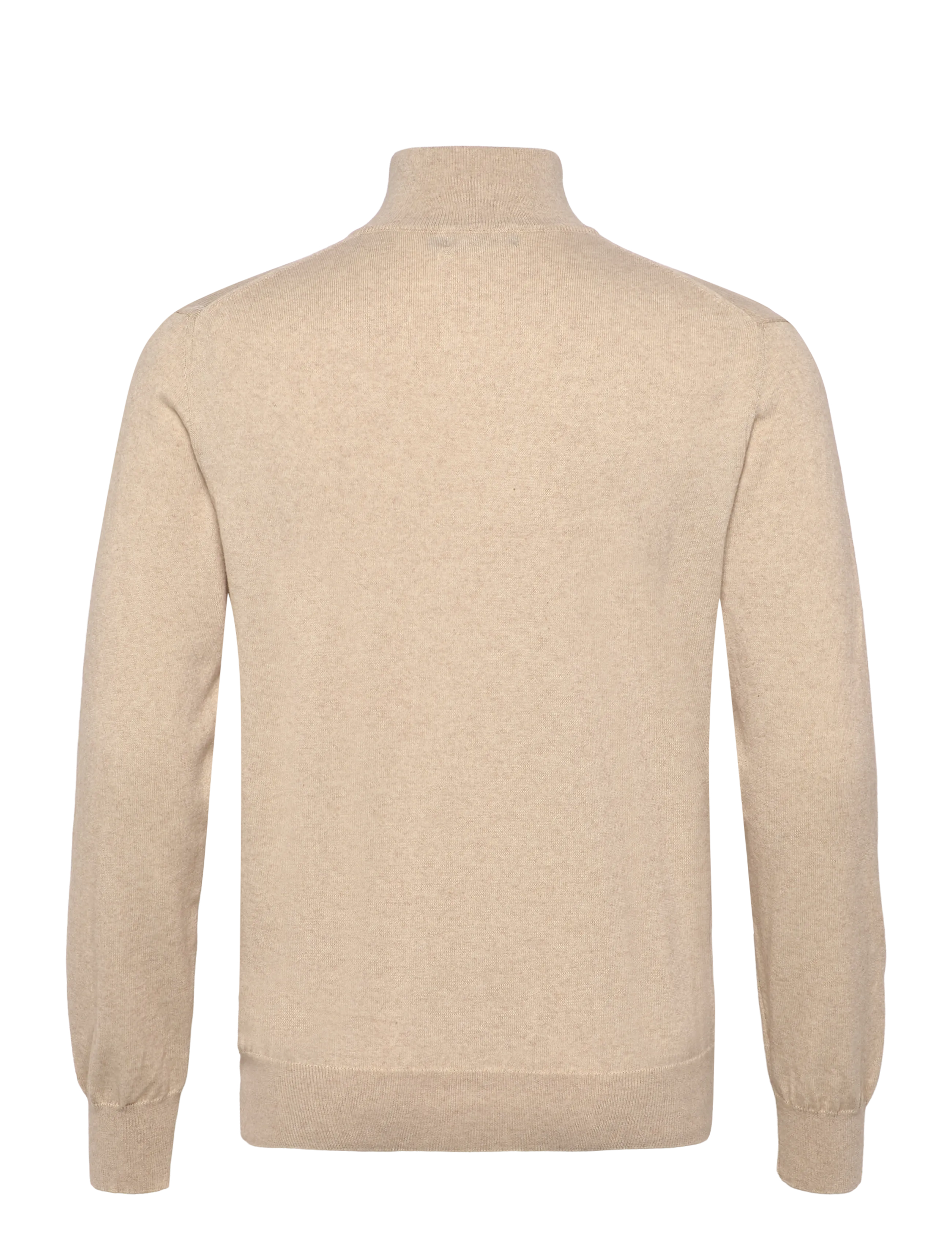 Oscar Jacobson - Pat Half Zip - half zip jumpers - light camel beige - 1