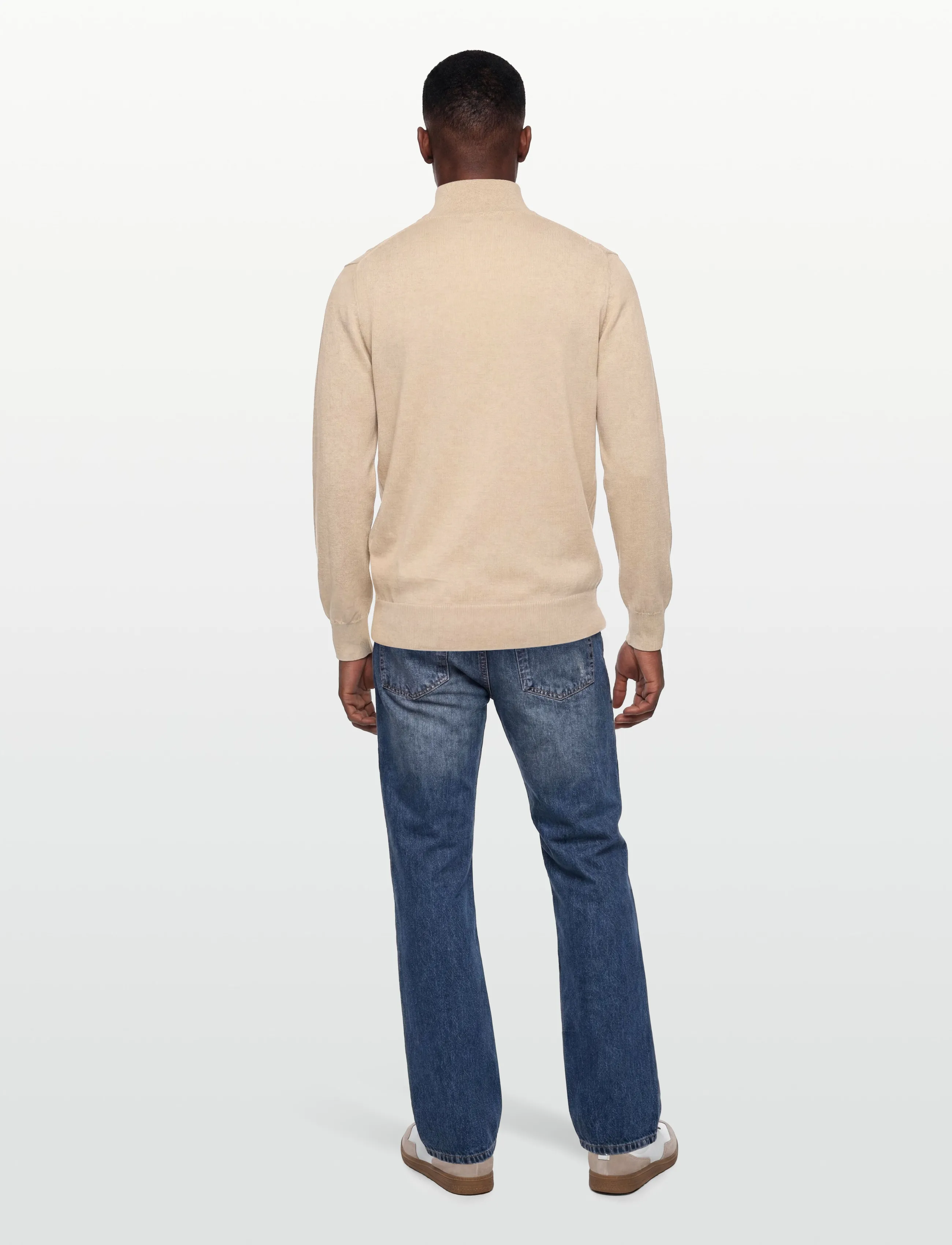 Oscar Jacobson - Pat Half Zip - half zip-tröjor - light camel beige - 4