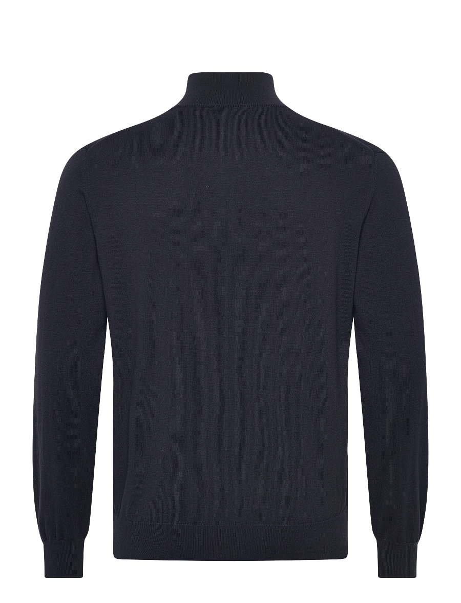 Oscar Jacobson - Pat Half Zip - half zip jumpers - night blue - 2