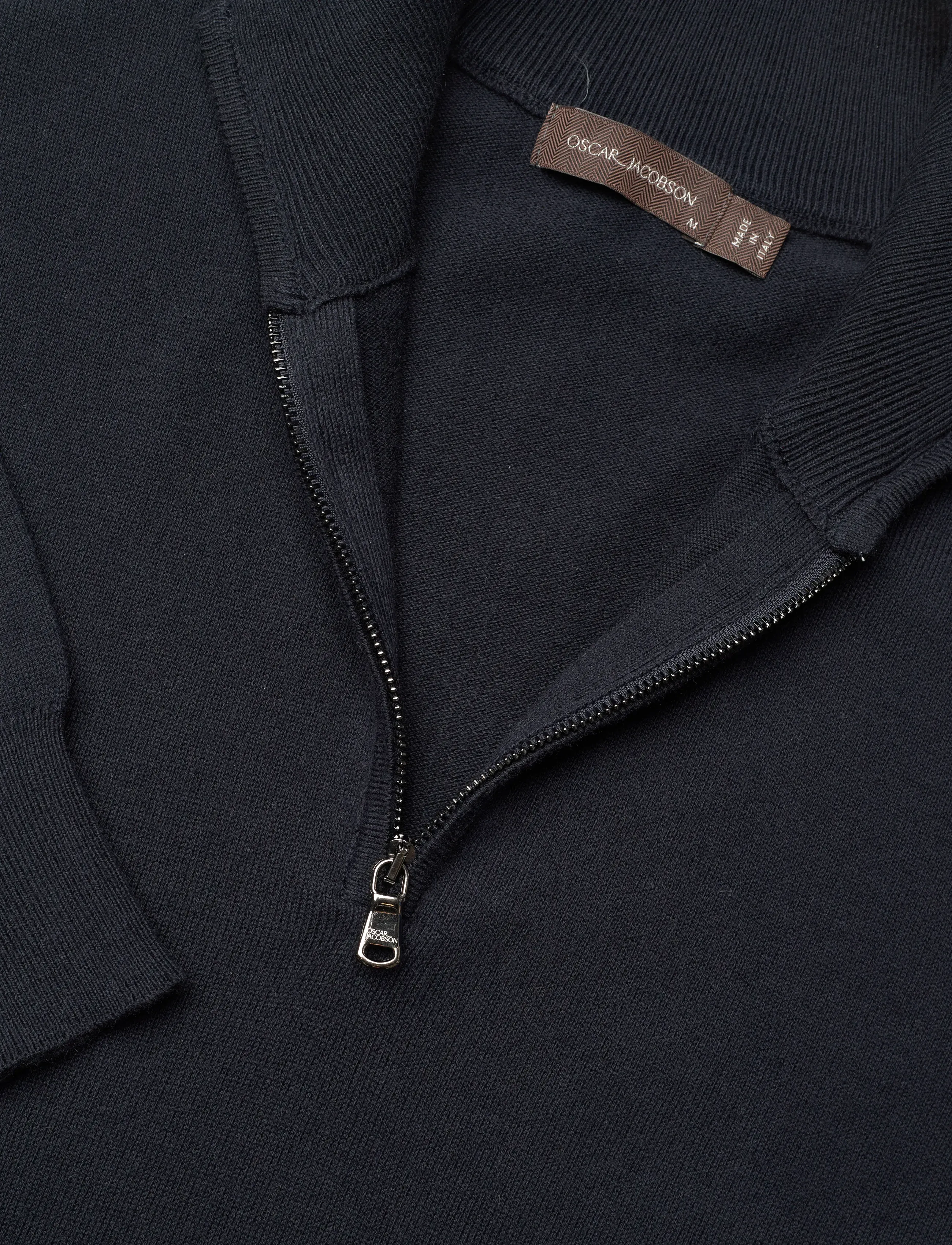 Oscar Jacobson - Pat Half Zip - tõmblukk-kaelusega dressipluusid - night blue - 5