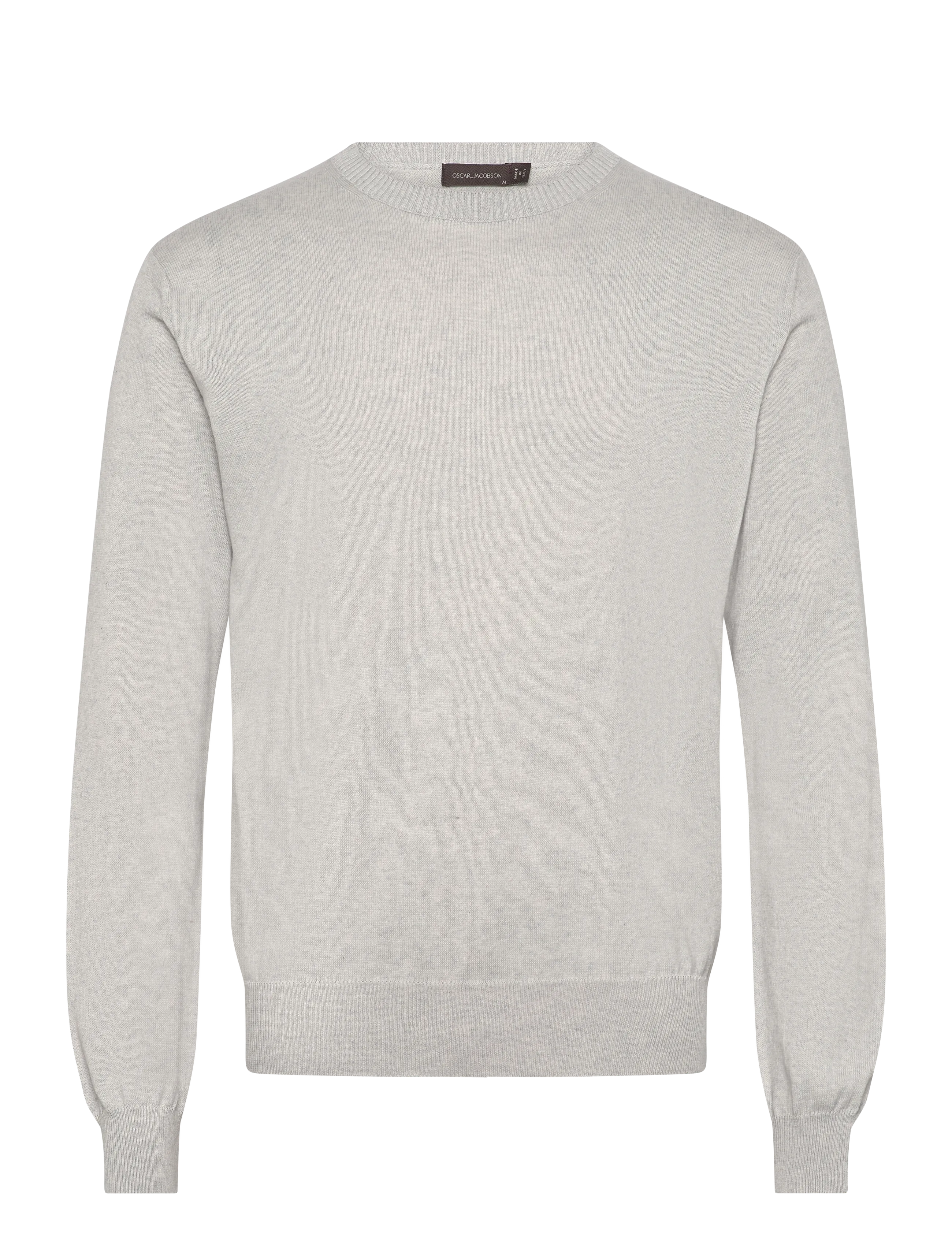 Oscar Jacobson Valter Roundneck - Rundhals - GREY MELANGE / grey