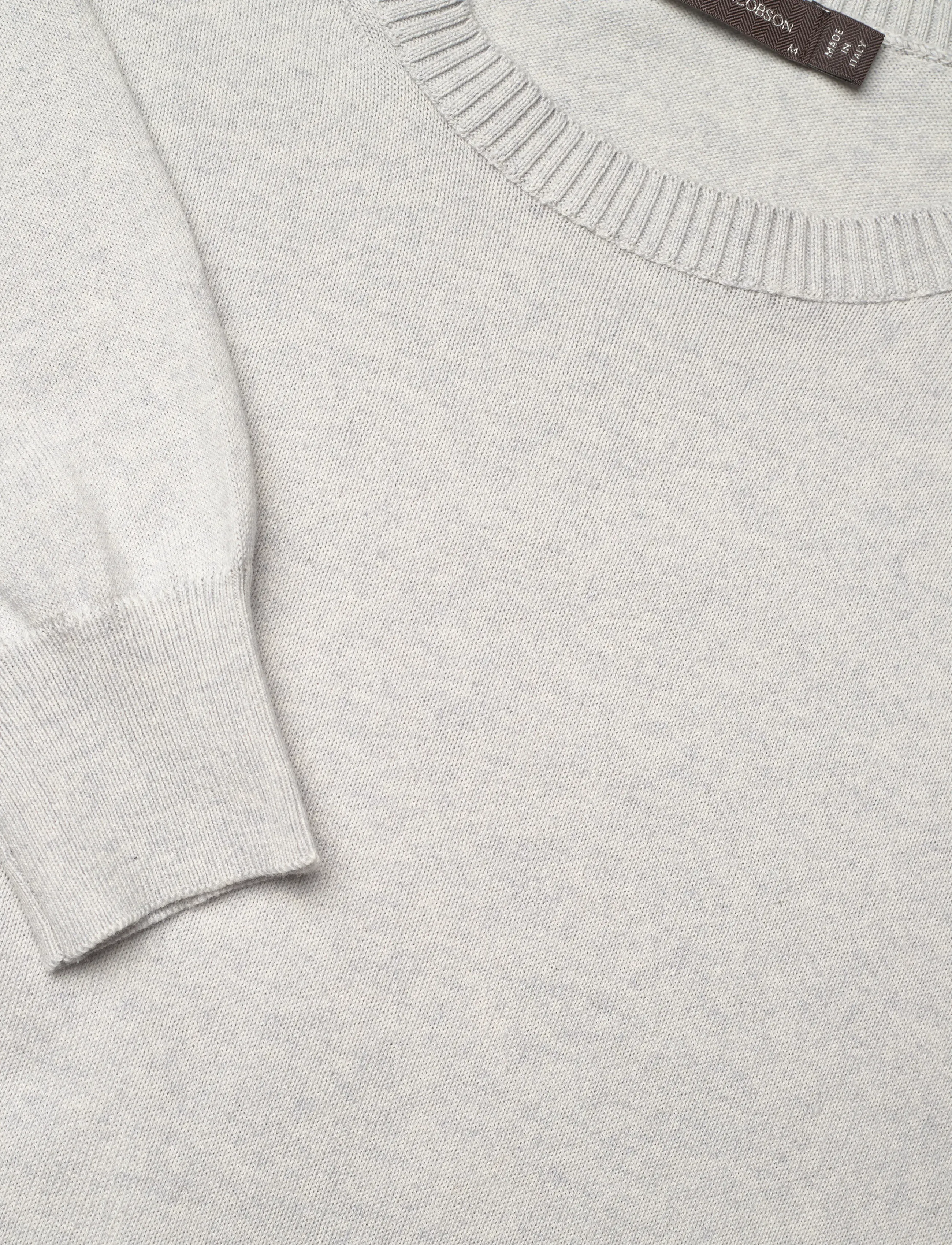 Oscar Jacobson - Valter Roundneck - rundhals - grey melange - 2