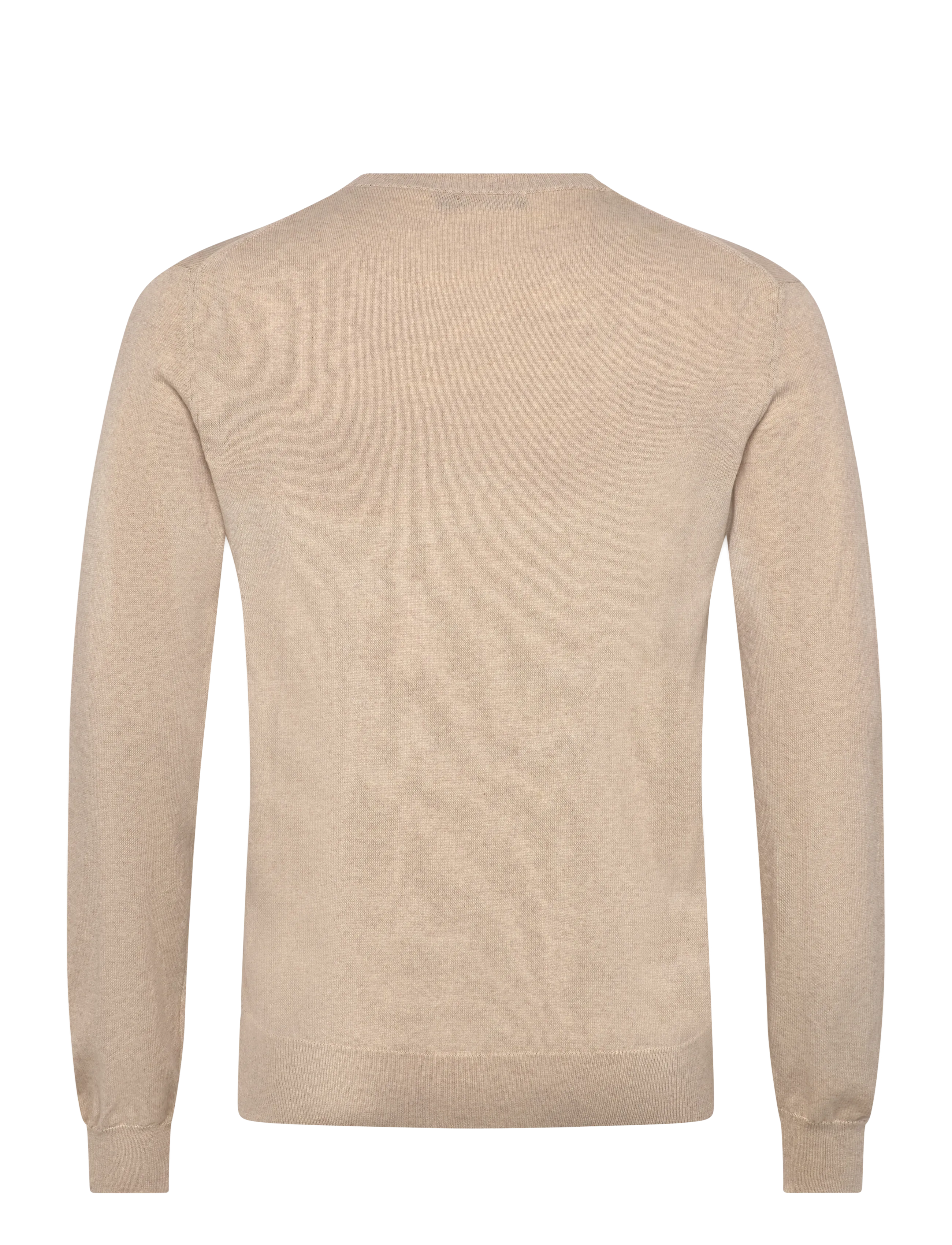 Oscar Jacobson - Valter Roundneck - rundhals - light camel beige - 1