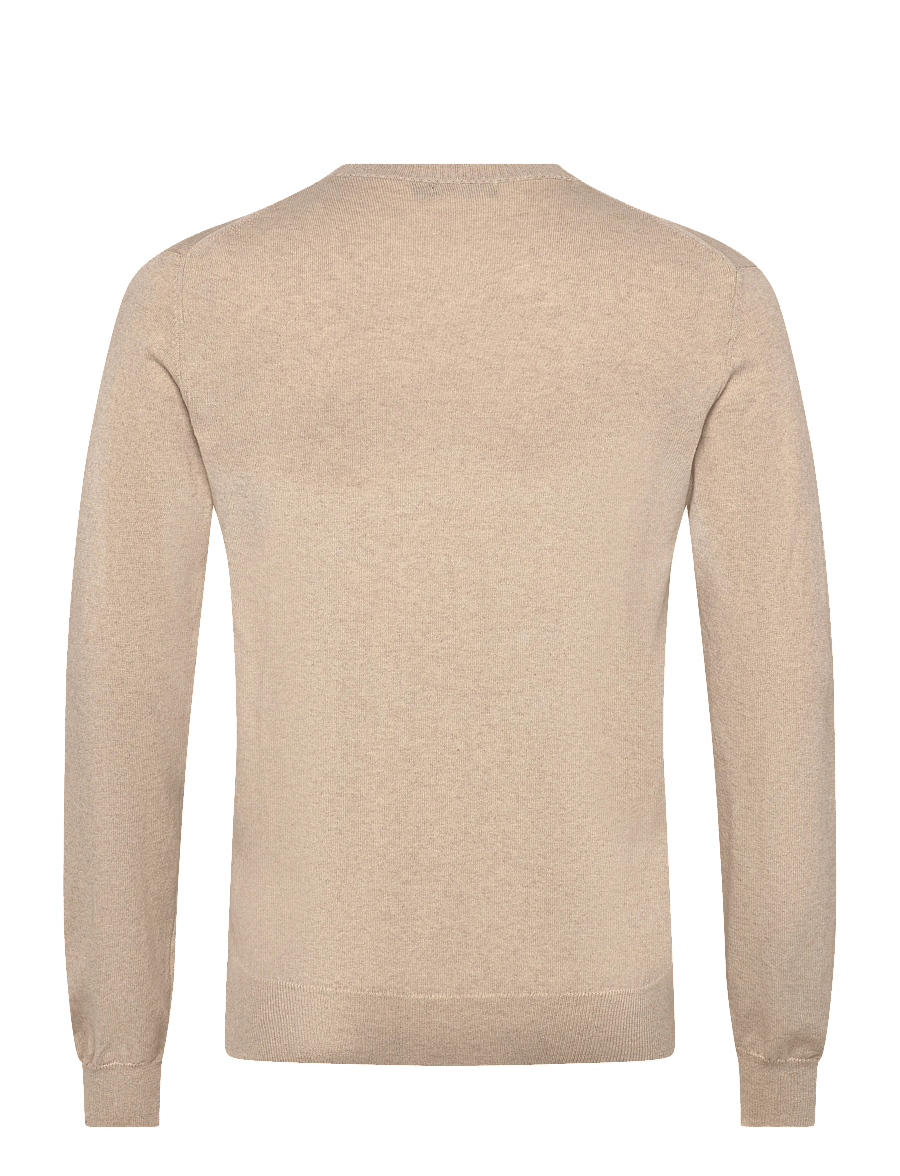 Oscar Jacobson - Valter Roundneck - adījumi ar apaļu kakla izgriezumu - light camel beige - 2