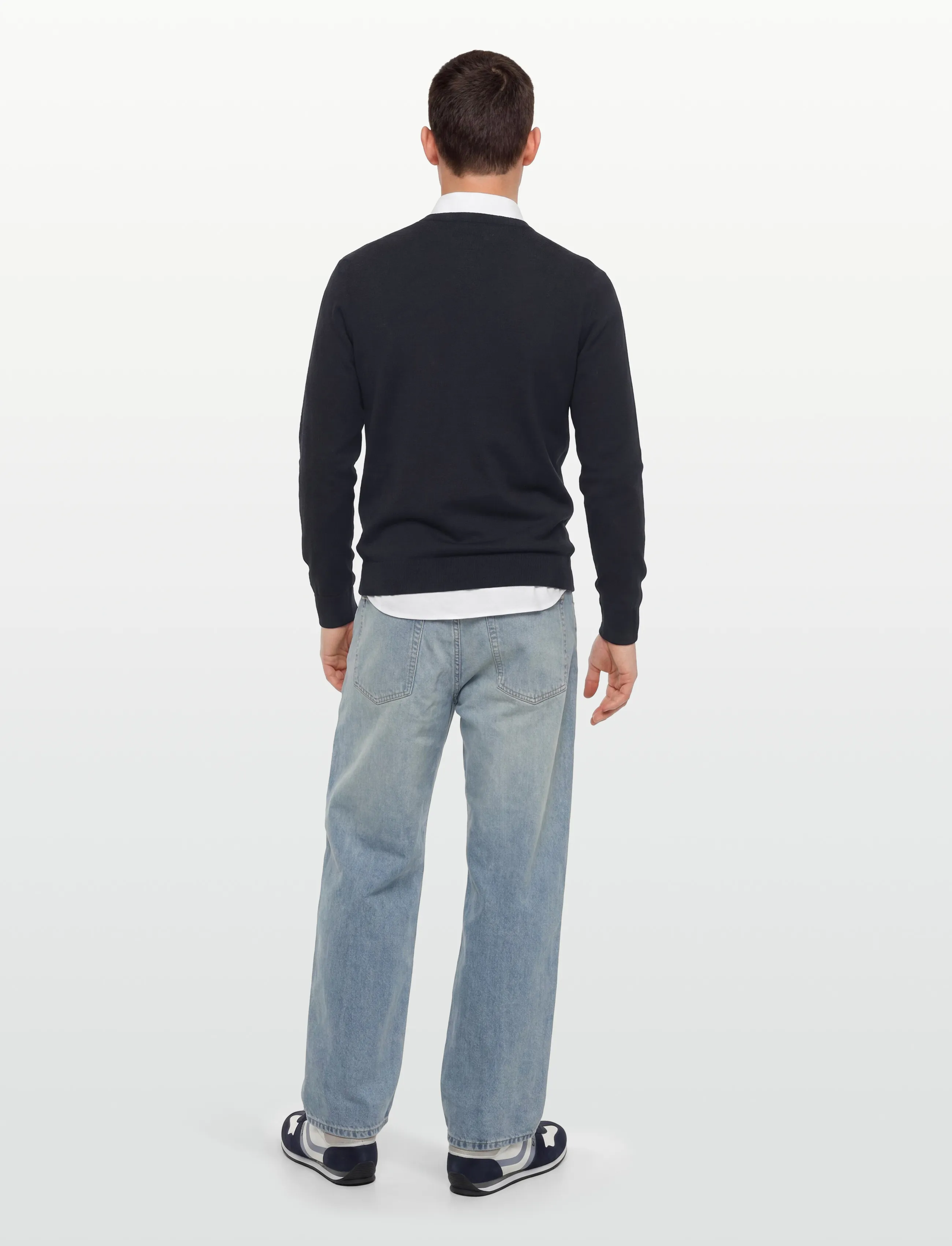 Oscar Jacobson - Valter Roundneck - rundhalsad - night blue - 4