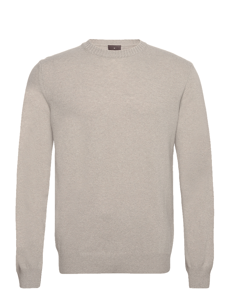 Oscar Jacobson - Valter Roundneck - rund hals - brick beige - 0