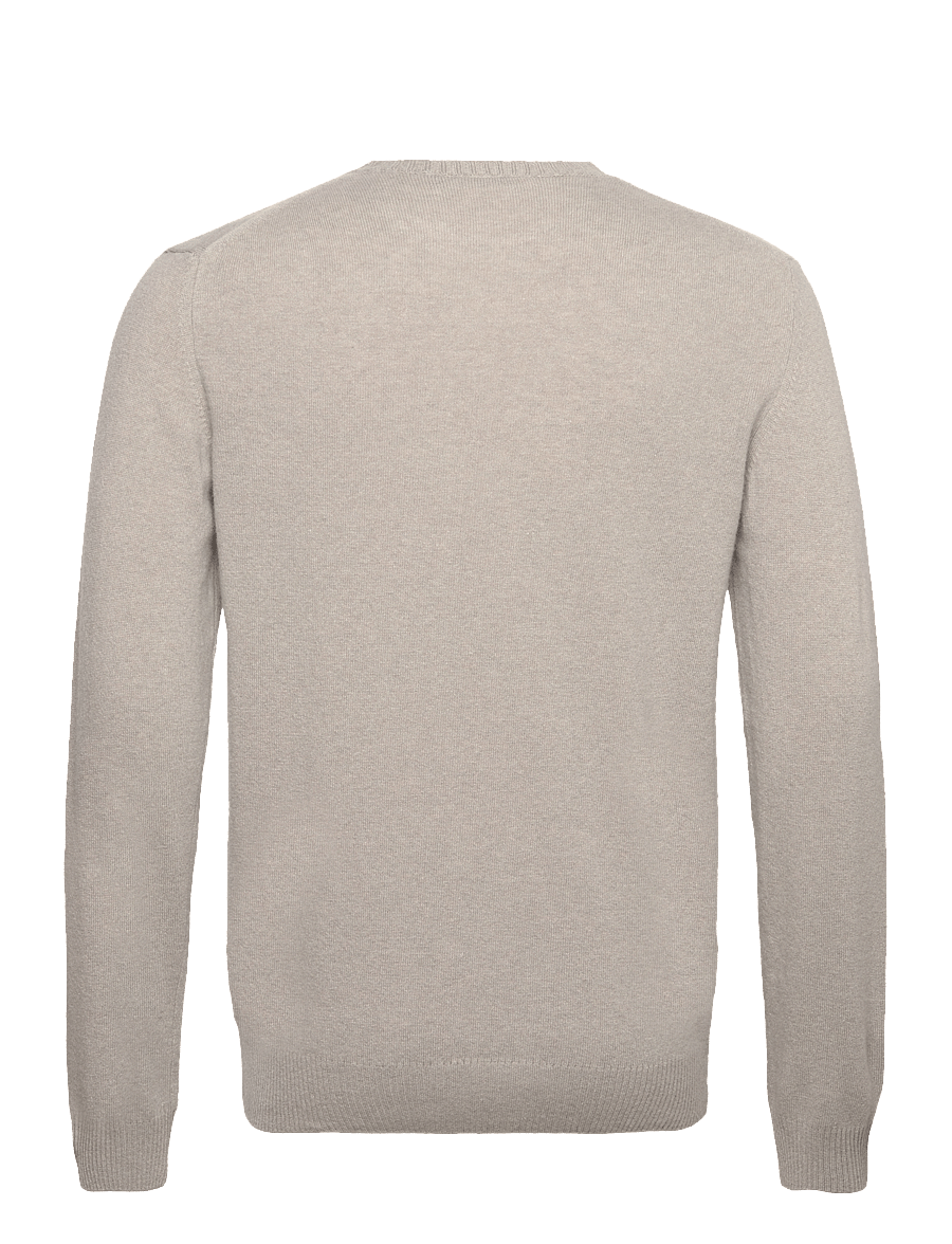 Oscar Jacobson - Valter Roundneck - Ümmarguse kaelusega kudumid - brick beige - 1