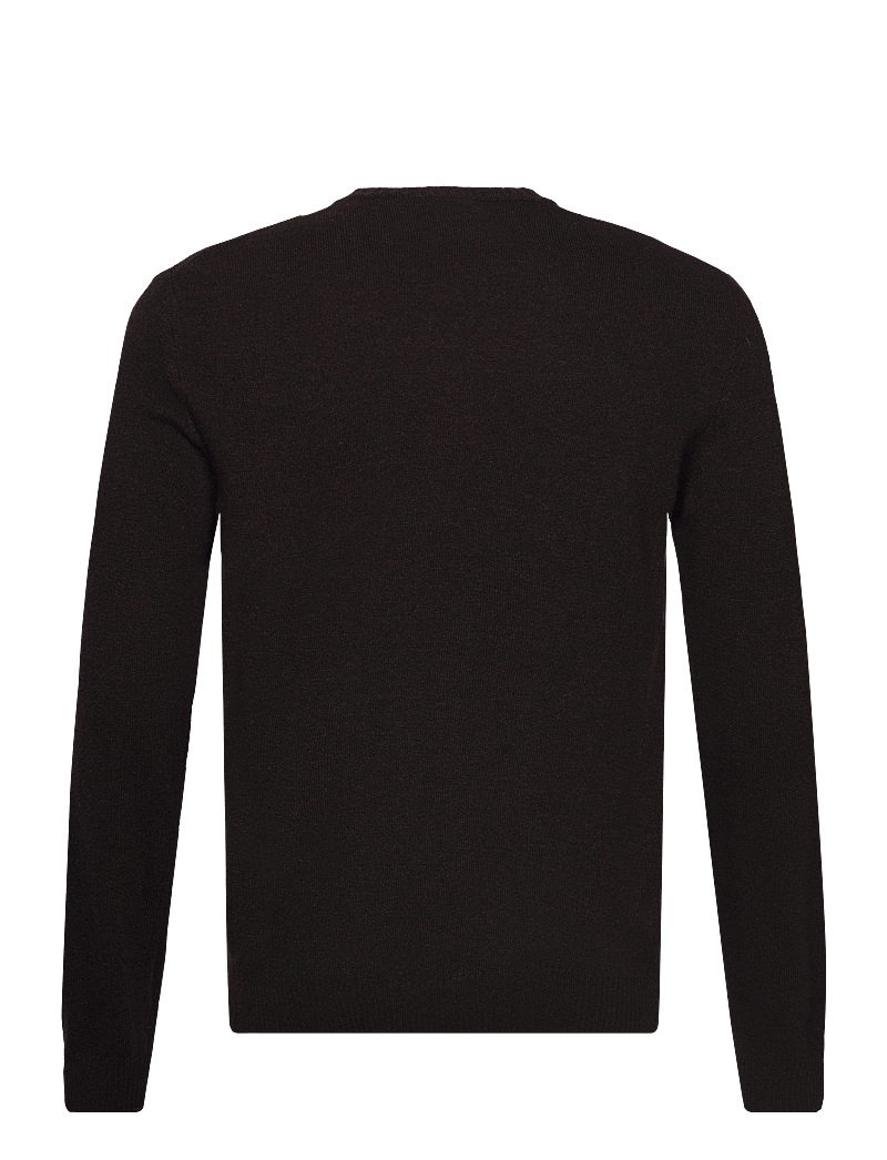 Oscar Jacobson - Valter Roundneck - rund hals - brown flannel - 1