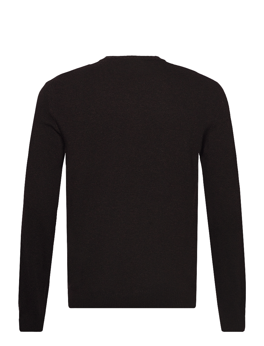 Oscar Jacobson - Valter Roundneck - rund hals - brown flannel - 1