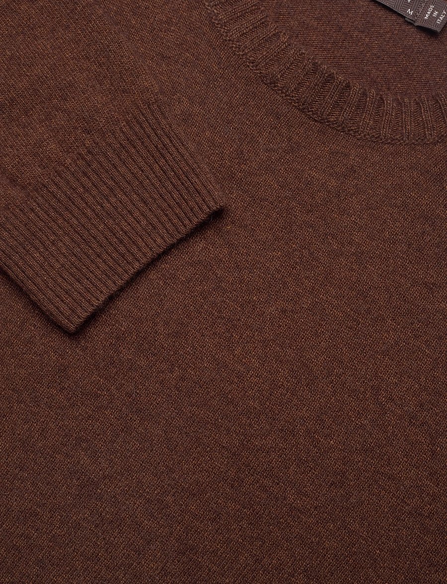 Oscar Jacobson - Valter Roundneck - Ümara kaelusega - mud brown - 2