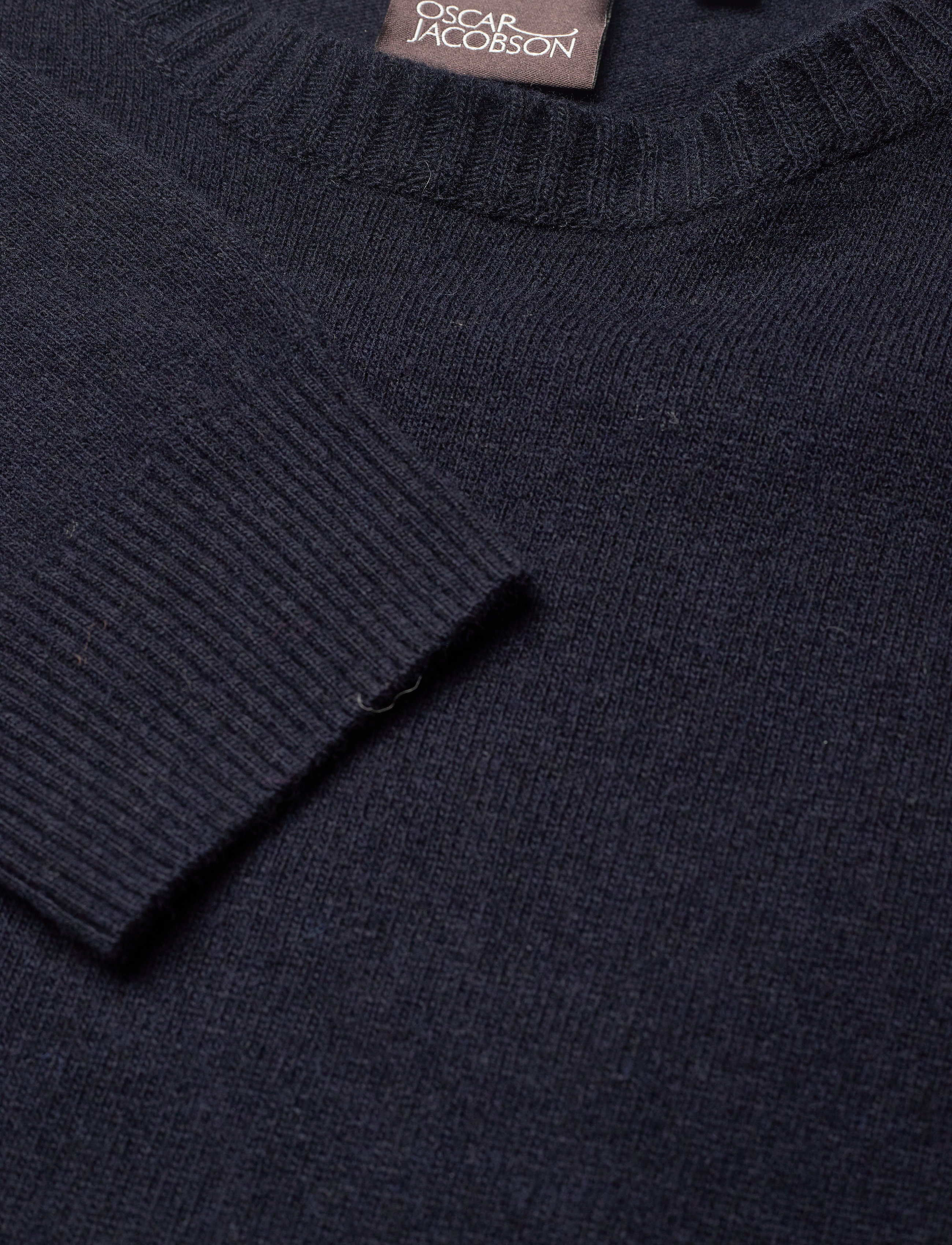 Oscar Jacobson - Valter Roundneck - Ümmarguse kaelusega kudumid - navy - 2