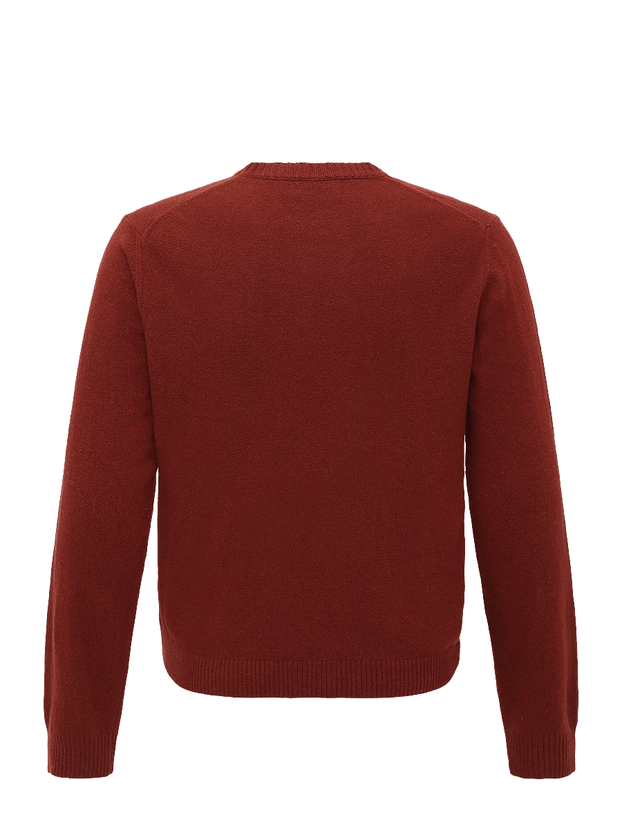 Oscar Jacobson - Valter Roundneck - round necks - orange rust - 1