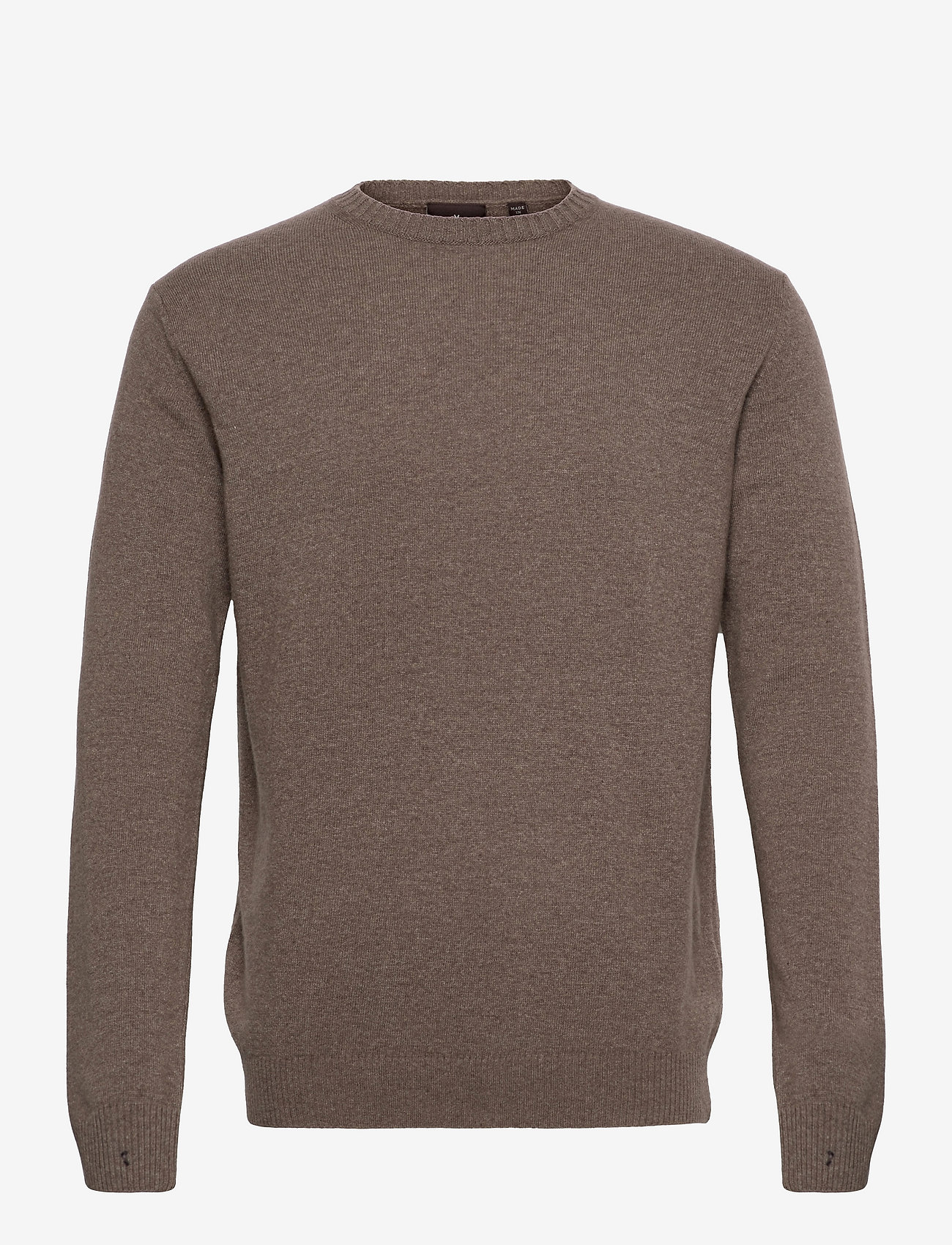 Oscar Jacobson - Valter Roundneck - rundhalsad - walnut beige - 0