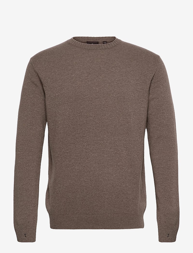Oscar Jacobson - Valter Roundneck - rundhalsad - walnut beige - 0