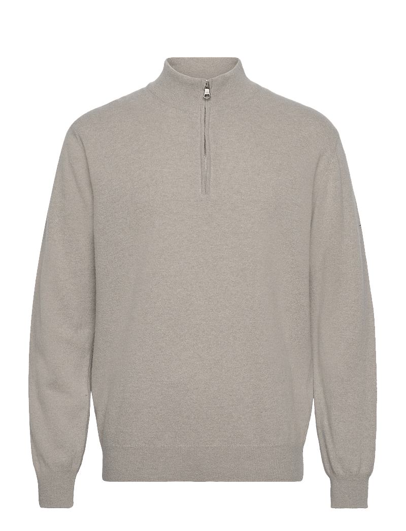 Oscar Jacobson - Patton Half Zip - tõmblukk-kaelusega dressipluusid - brick beige - 0