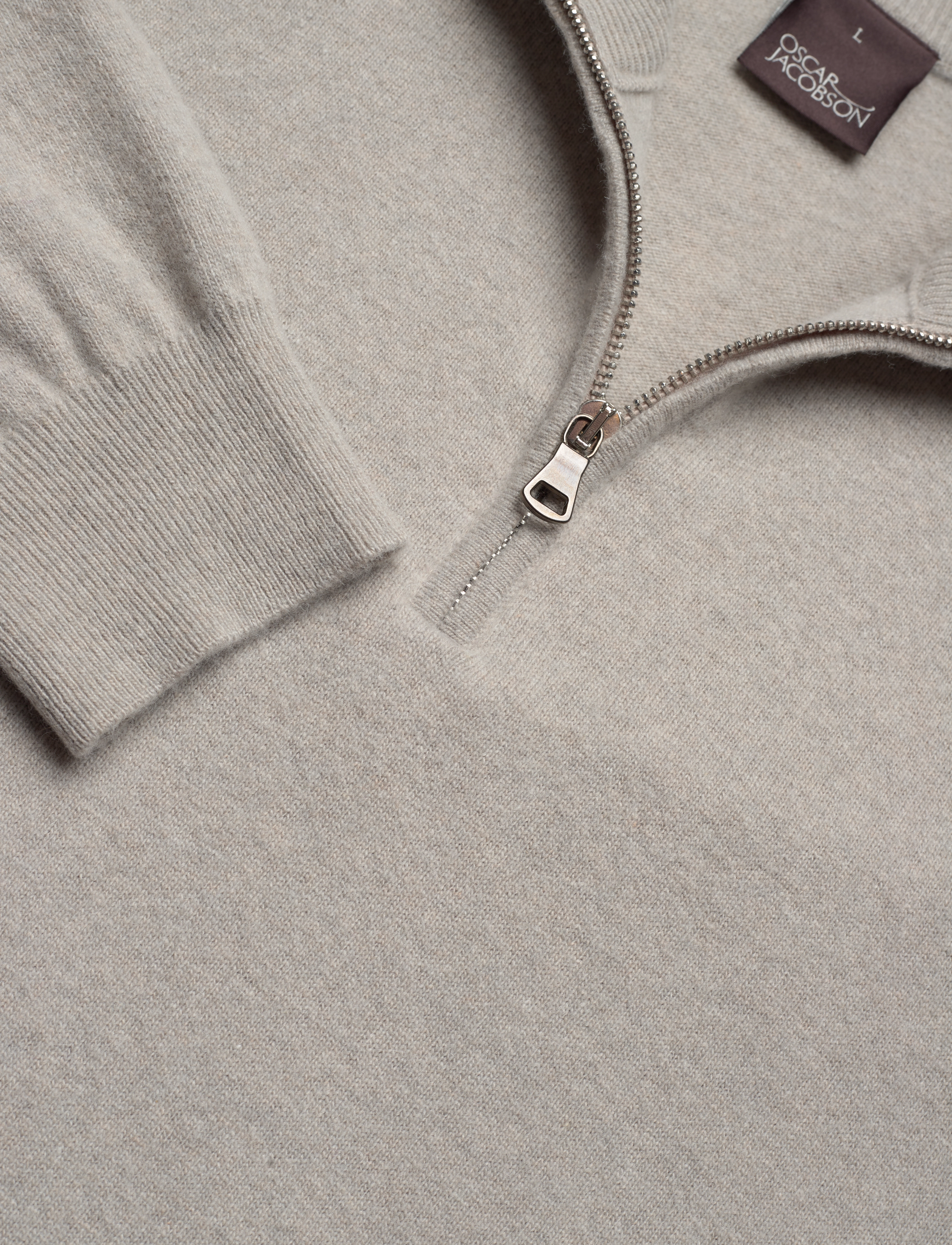 Oscar Jacobson - Patton Half Zip - half zip-tröjor - brick beige - 2