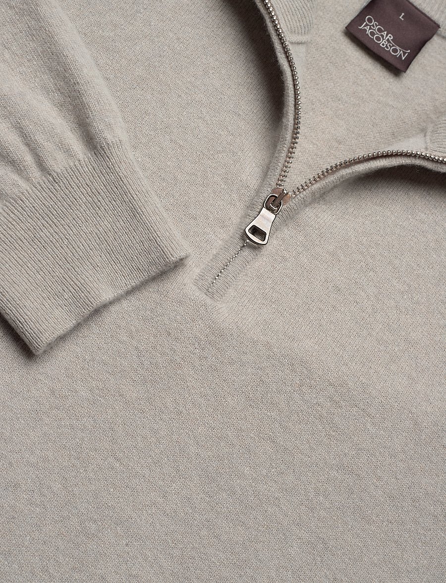 Oscar Jacobson - Patton Half Zip - half zip-trøjer - brick beige - 2