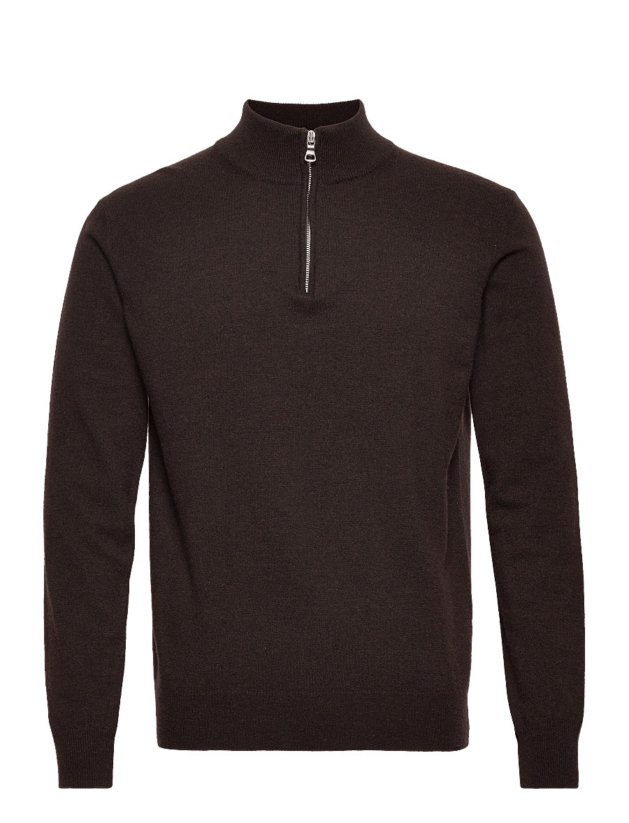 Oscar Jacobson - Patton Half Zip - half zip-tröjor - brown flannel - 0