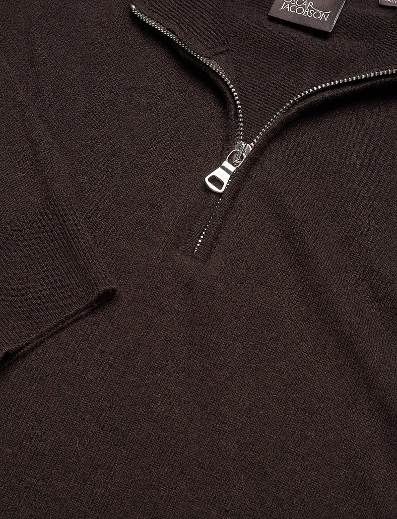 Oscar Jacobson - Patton Half Zip - half zip-trøjer - brown flannel - 2