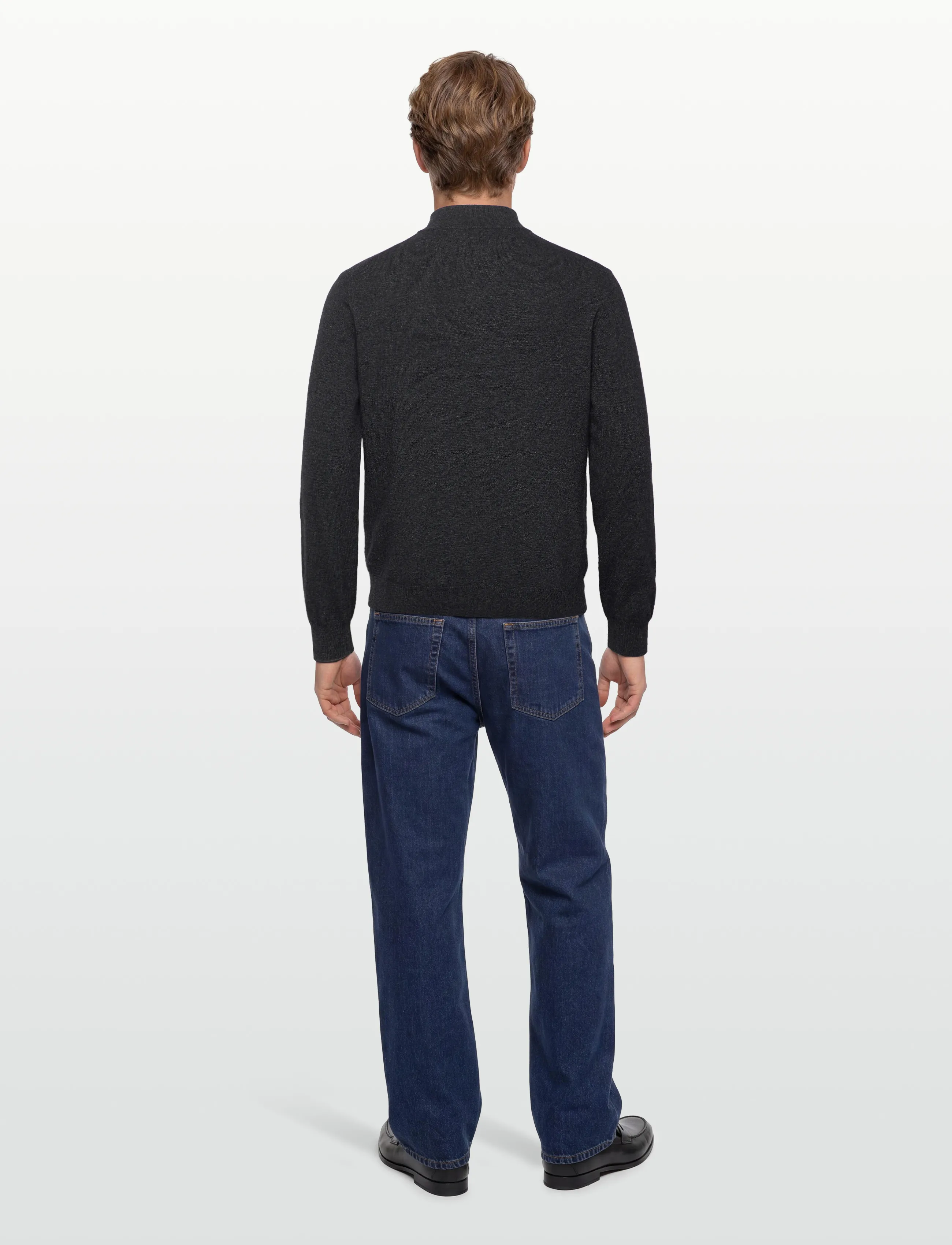 Oscar Jacobson - Patton Half Zip - truien met halve rits - dark grey - 4