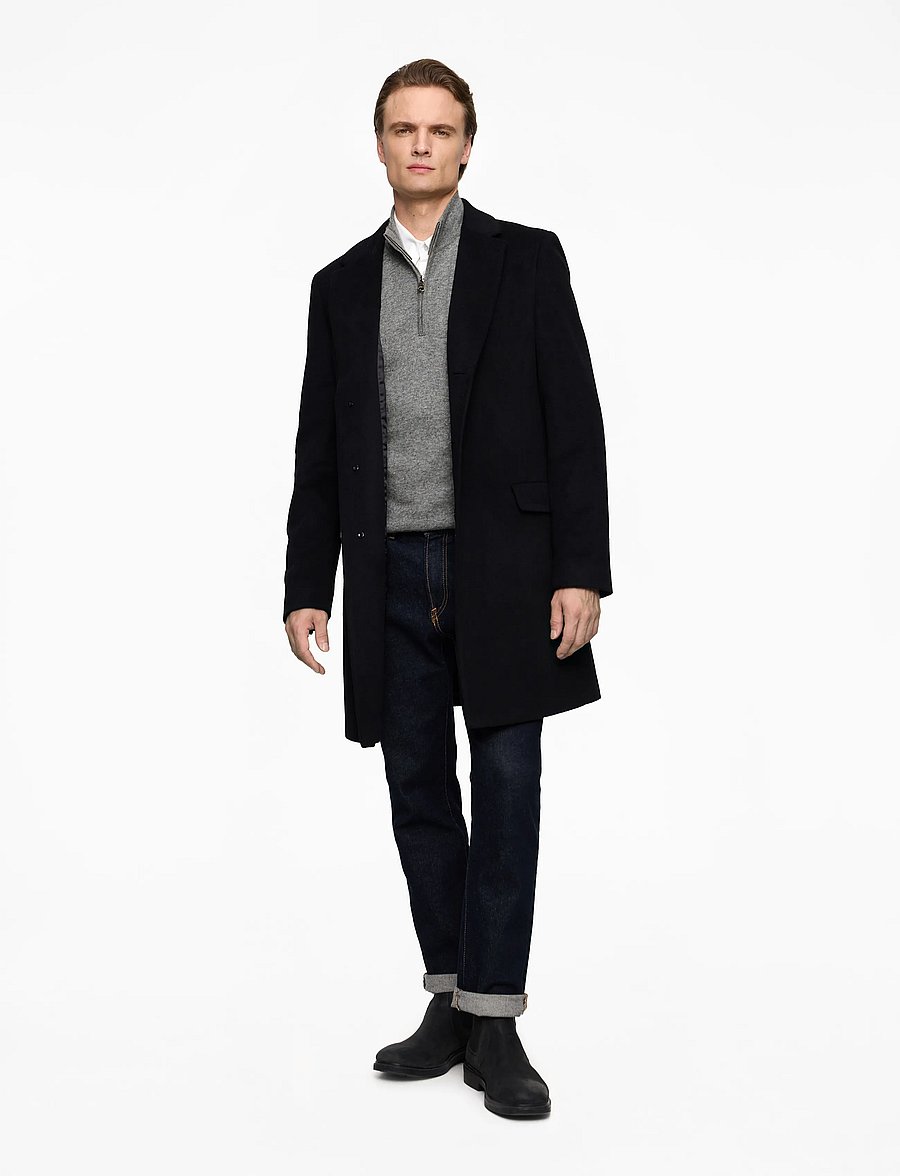 Oscar Jacobson - Patton Half Zip - half zip - grey melange - 2