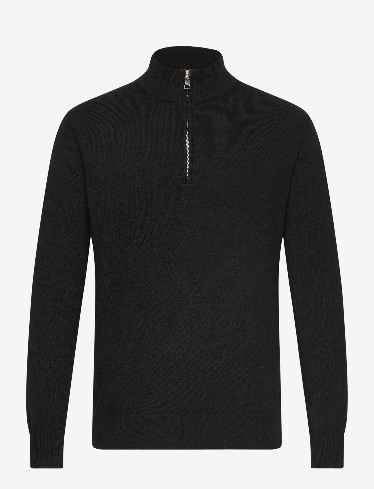 Oscar Jacobson - Patton Half Zip - tõmblukk-kaelusega dressipluusid - black - 0