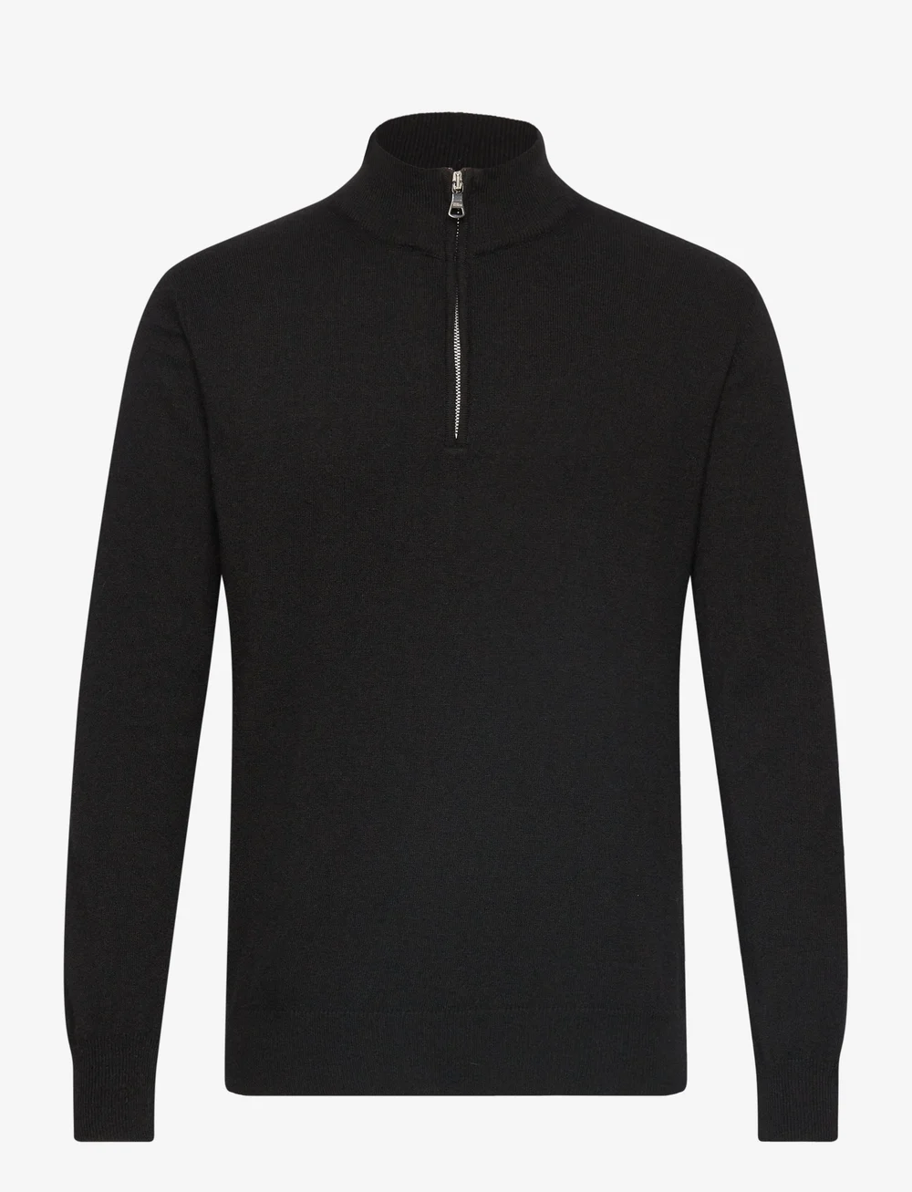 Oscar Jacobson - Patton Half Zip - tõmblukk-kaelusega dressipluusid - black - 0