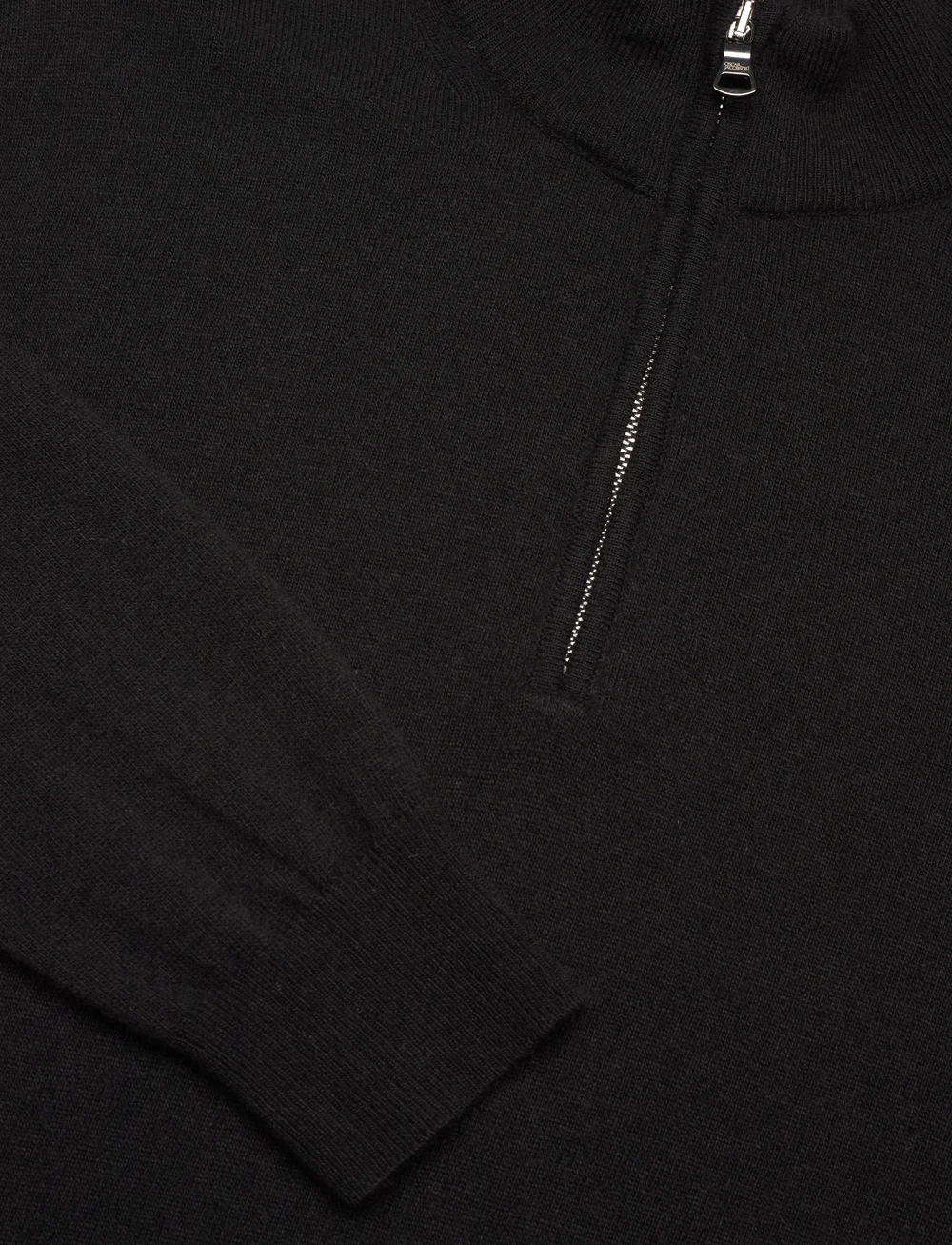 Oscar Jacobson - Patton Half Zip - tõmblukk-kaelusega dressipluusid - black - 2