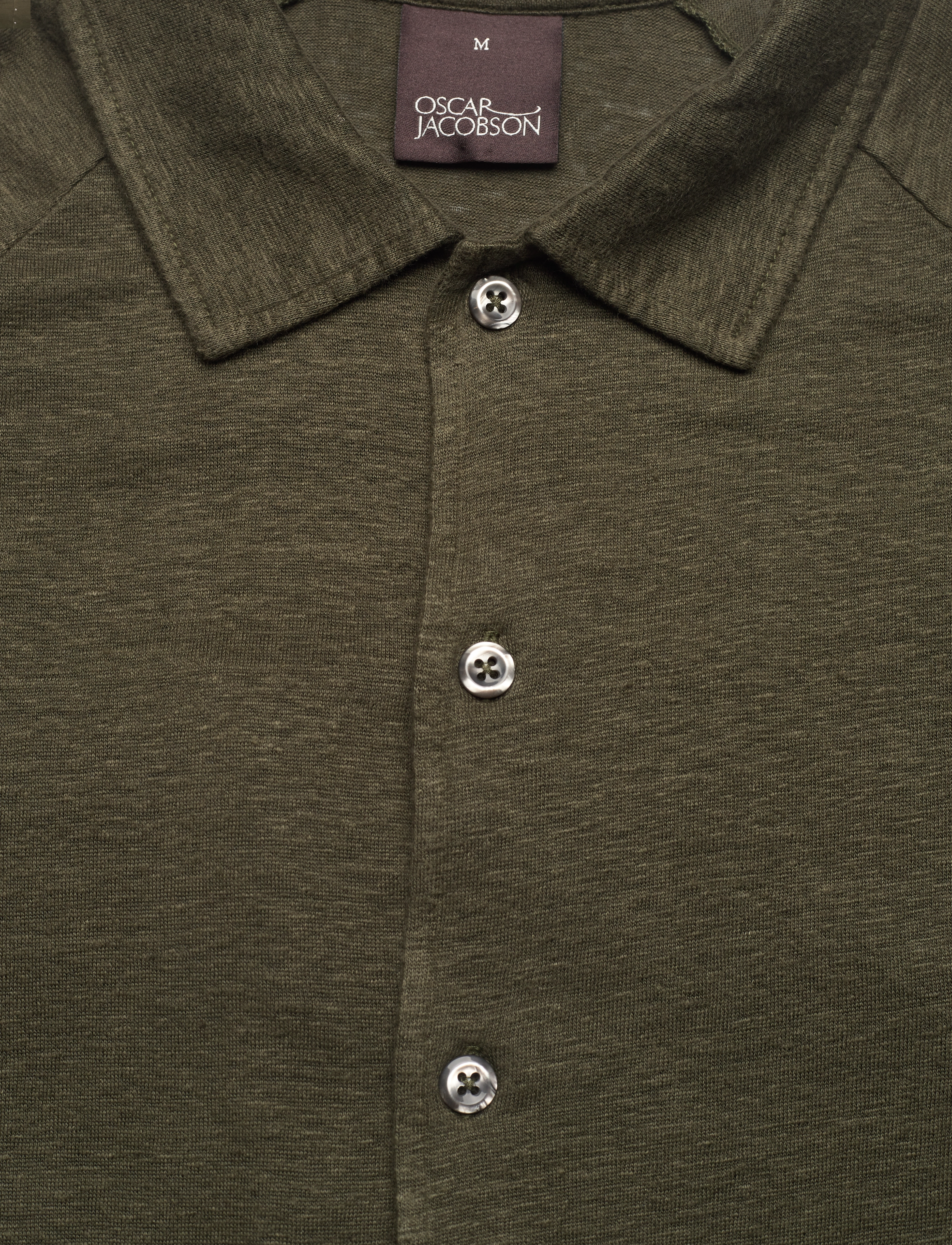 Oscar Jacobson - Albin reg shirt S-S - green cervo - 2