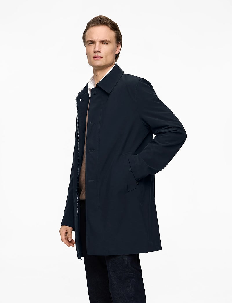 Oscar Jacobson - Johnsson Coat - tunna kappor - navy - 3
