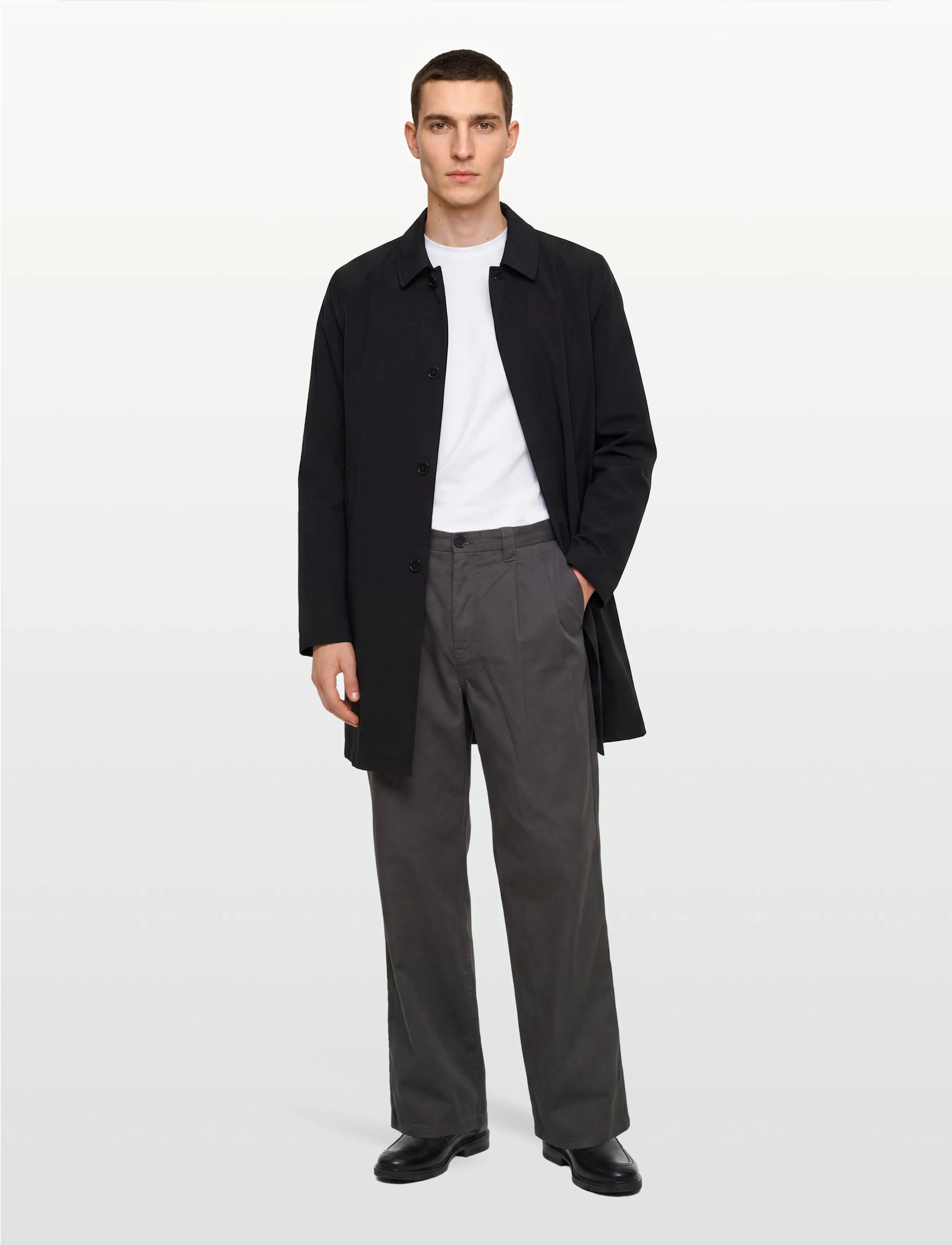Oscar Jacobson Car Coat, 52, Coats, Marineblau - Light Männerswear