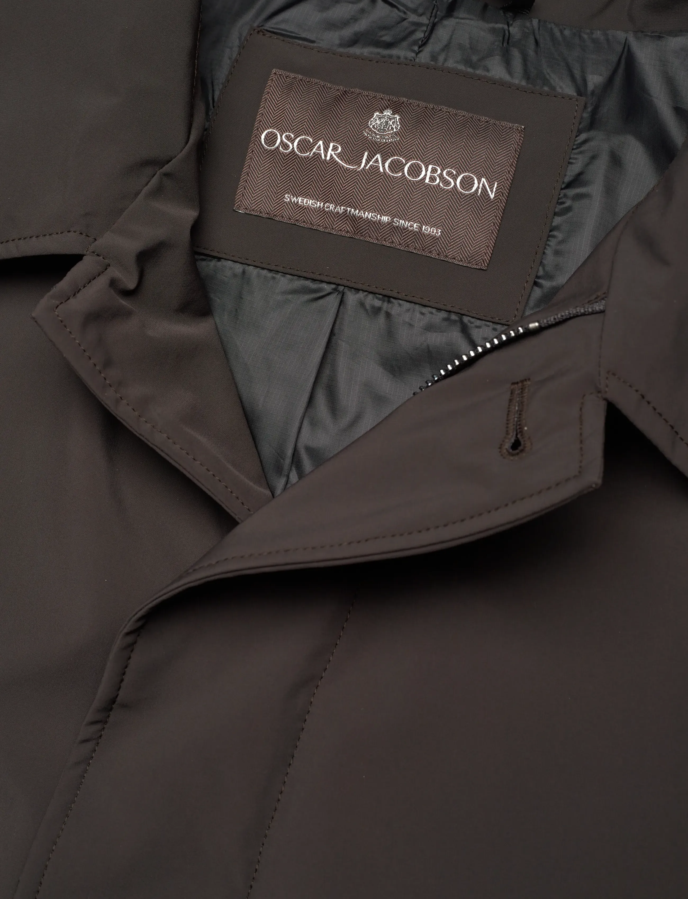 Oscar Jacobson - Car Coat - tunna kappor - terra brown - 2