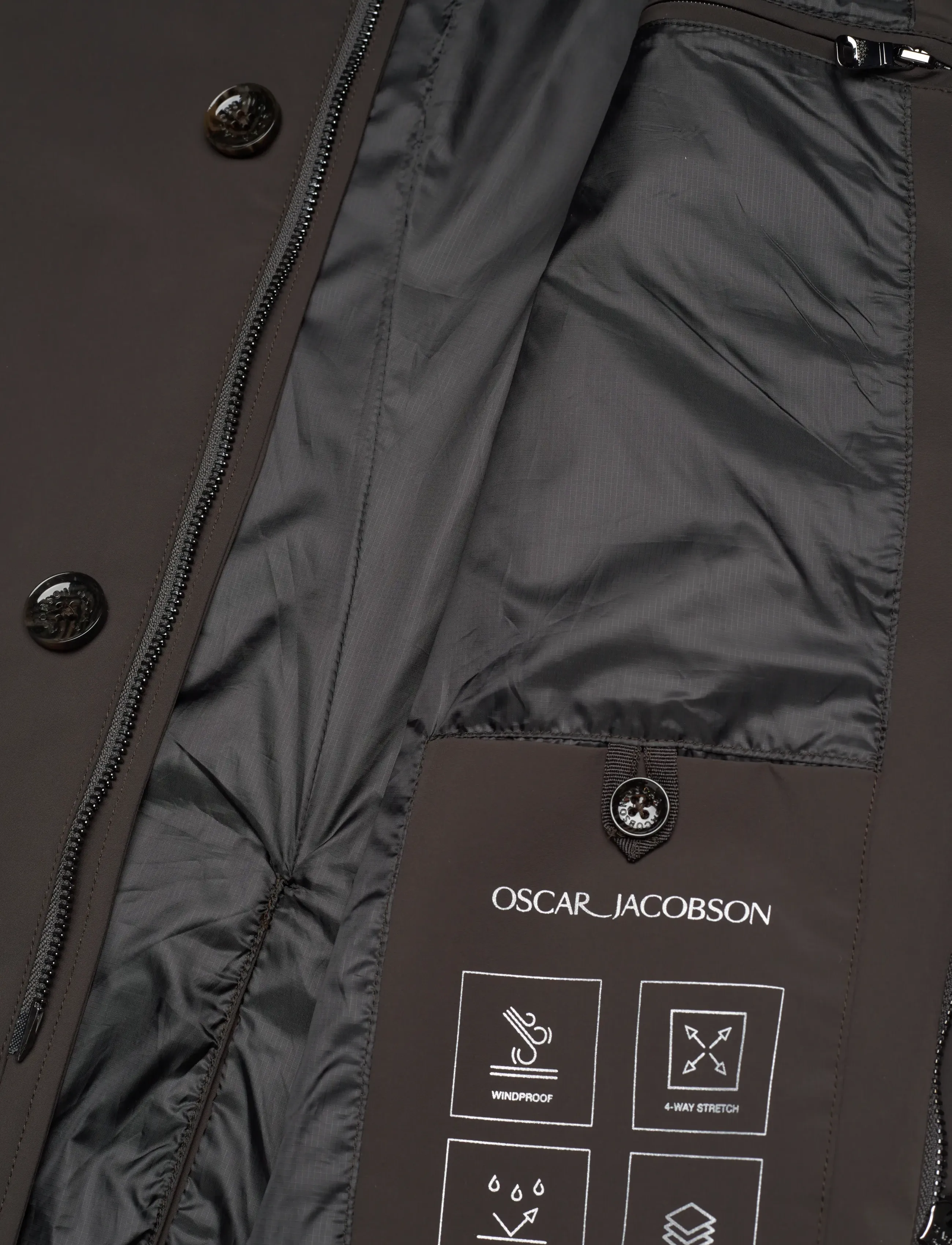 Oscar Jacobson - Car Coat - tunna kappor - terra brown - 5
