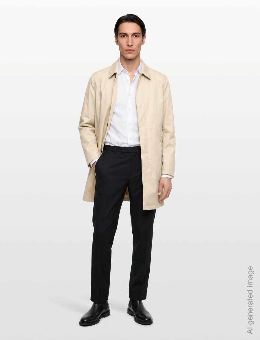 Oscar Jacobson - Car Coat - light coats - vintage white - 0