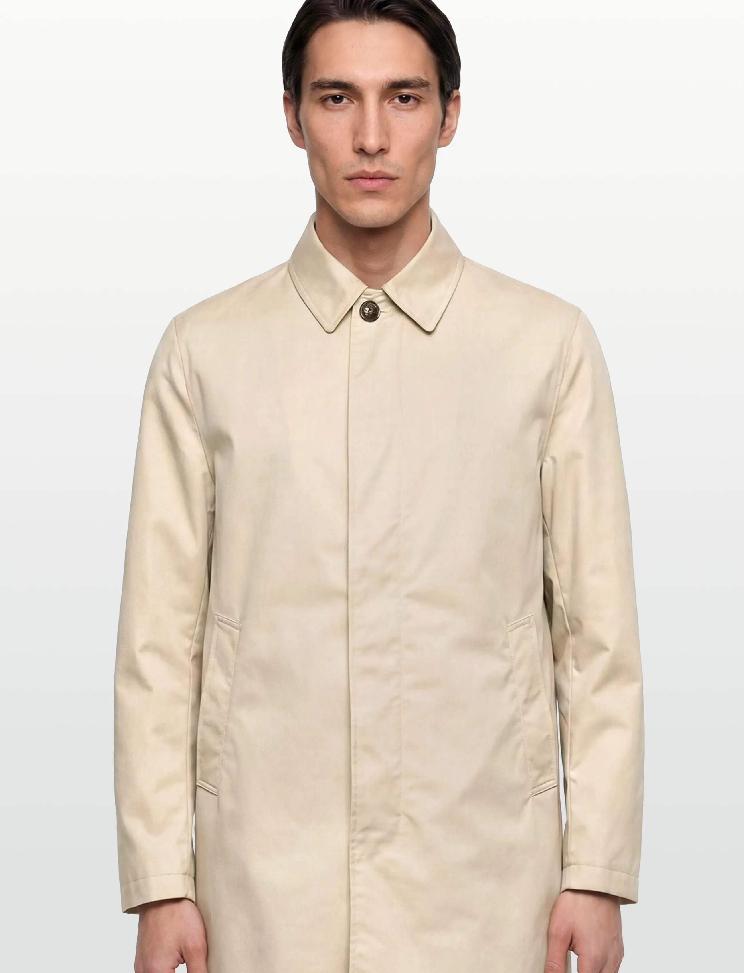 Oscar Jacobson - Car Coat - tunna kappor - vintage white - 3