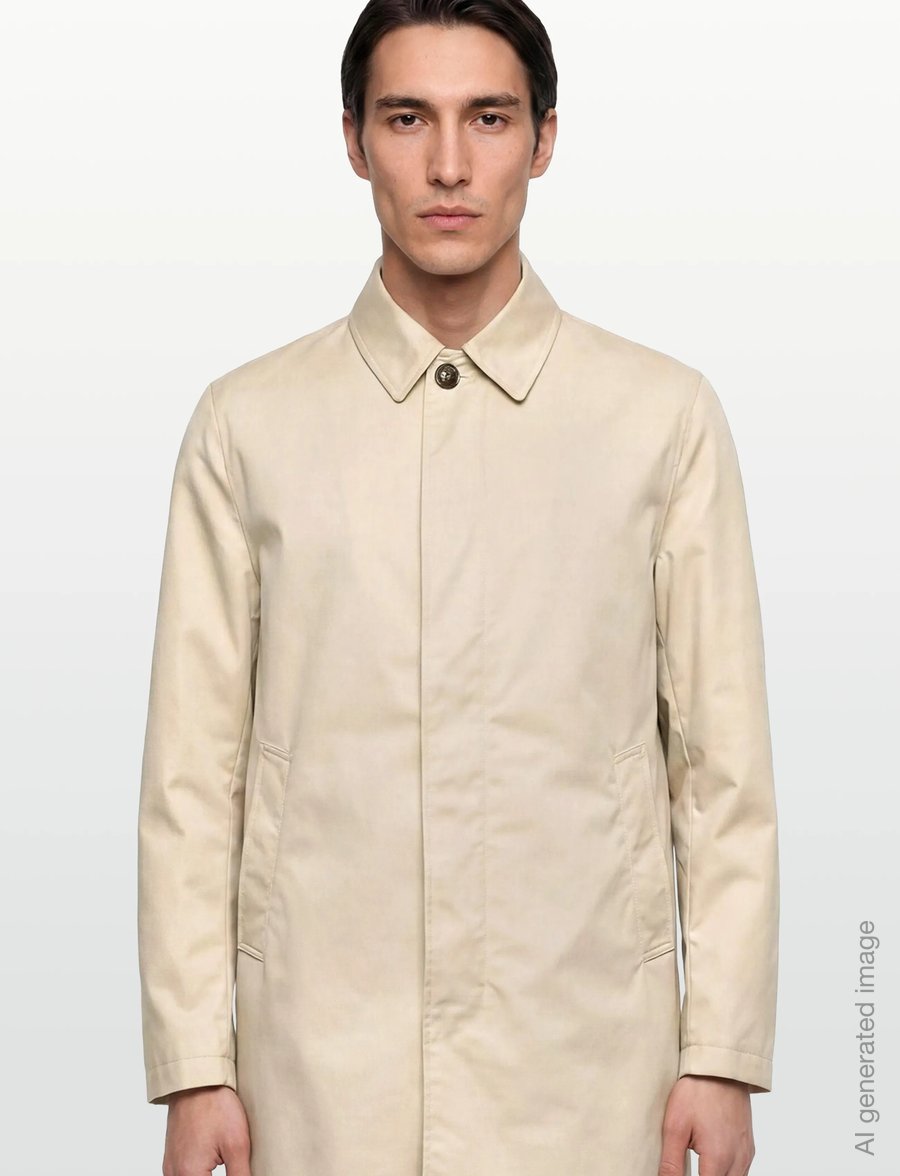 Oscar Jacobson - Car Coat - light coats - vintage white - 3