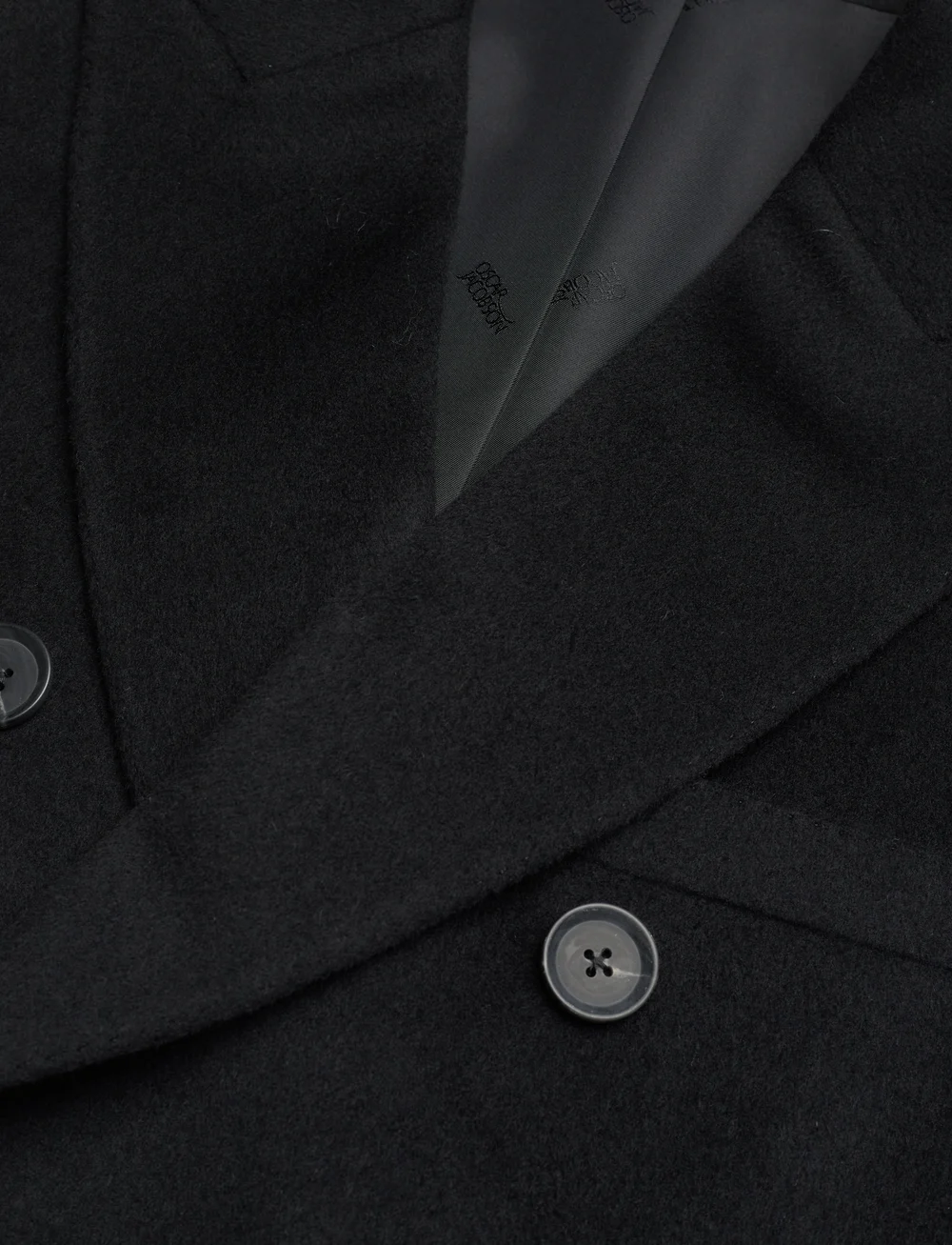 Oscar Jacobson - Silvain DB Coat - talvejoped - black - 2