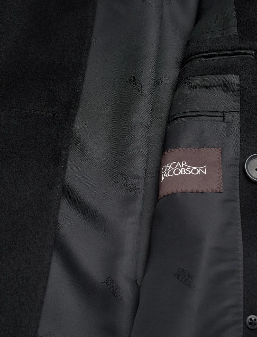 Oscar Jacobson - Silvain DB Coat - talvejoped - black - 4