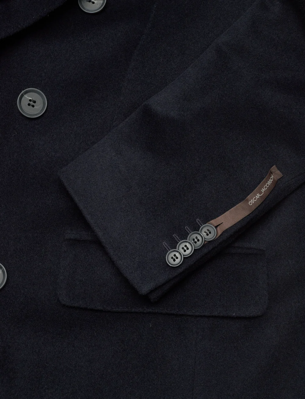 Oscar Jacobson - Silvain DB Coat - wollmäntel - navy - 3
