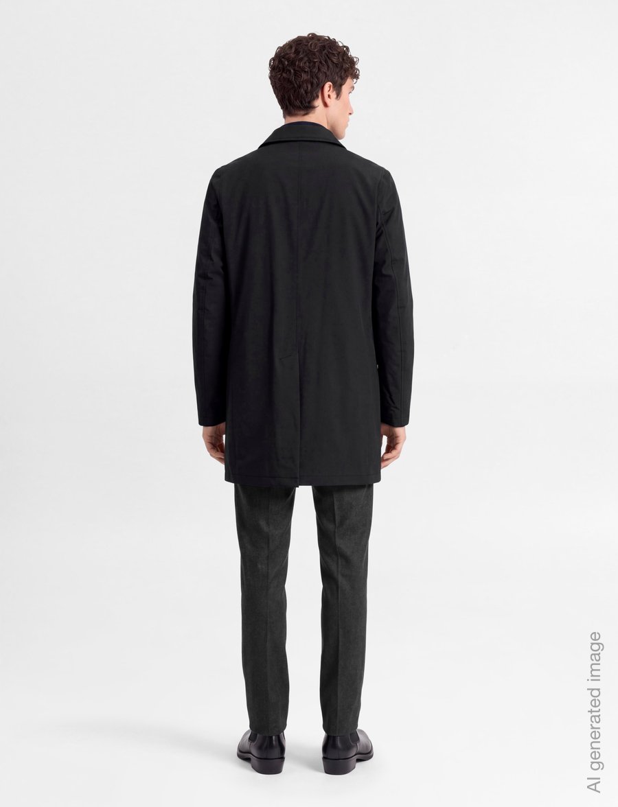 Oscar Jacobson - Zipped Padded Car Coat - ploni paltai - navy - 4