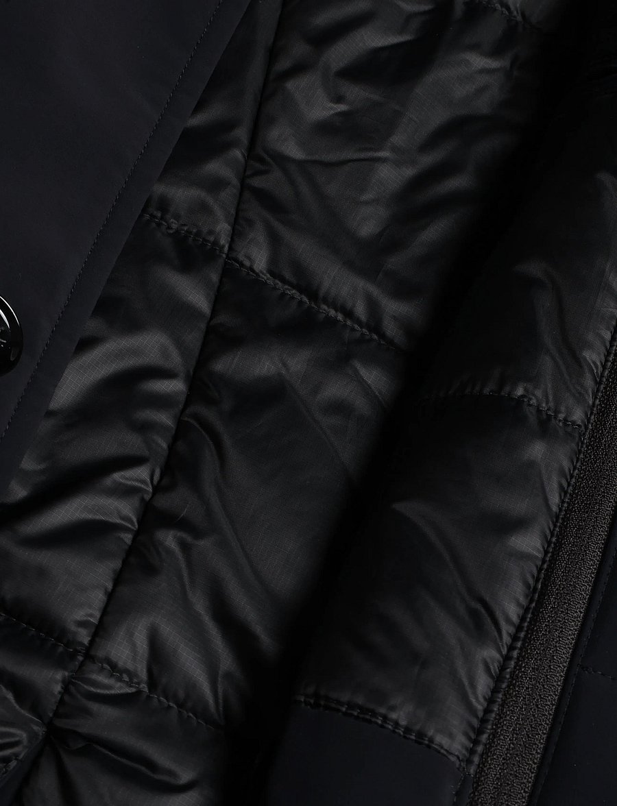 Oscar Jacobson - Zipped Padded Car Coat - light coats - navy - 5