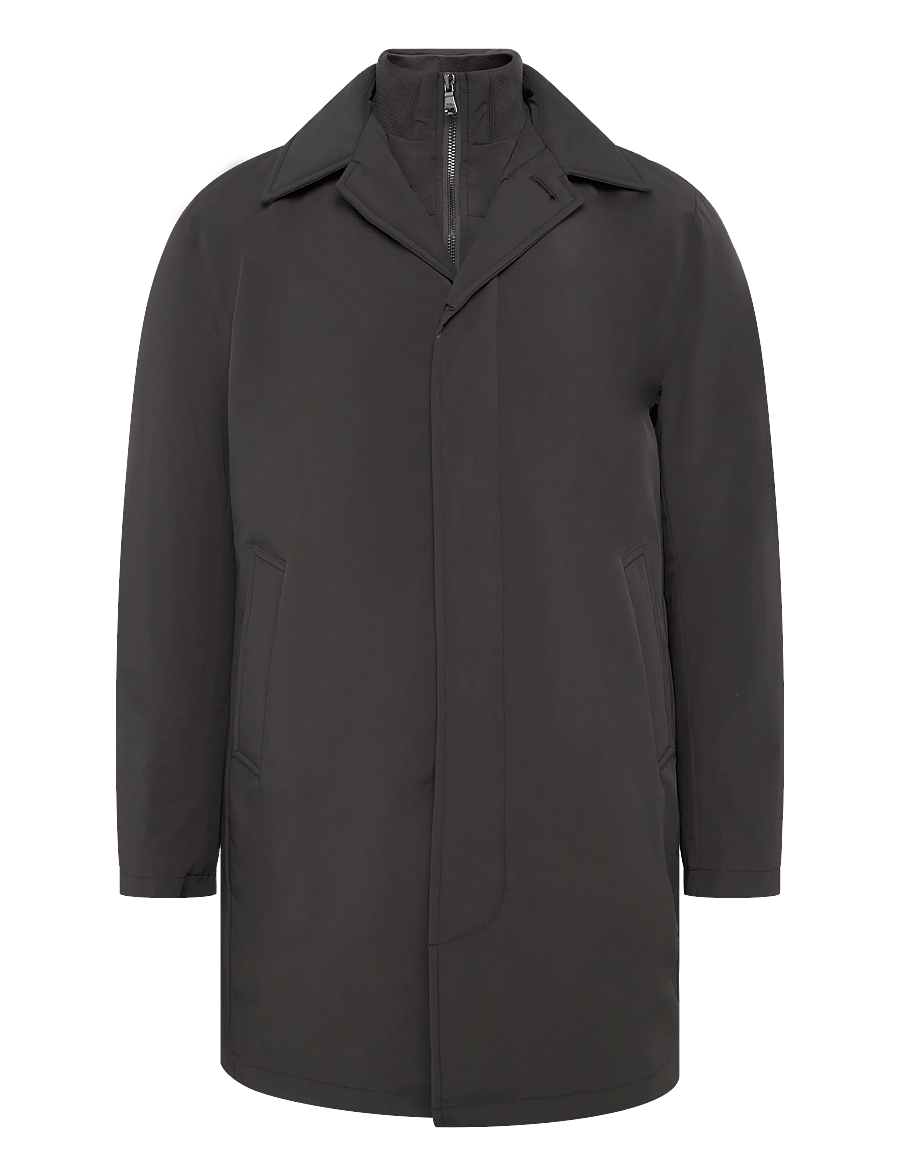 Oscar Jacobson - Zipped Padded Car Coat - light coats - terra brown - 1