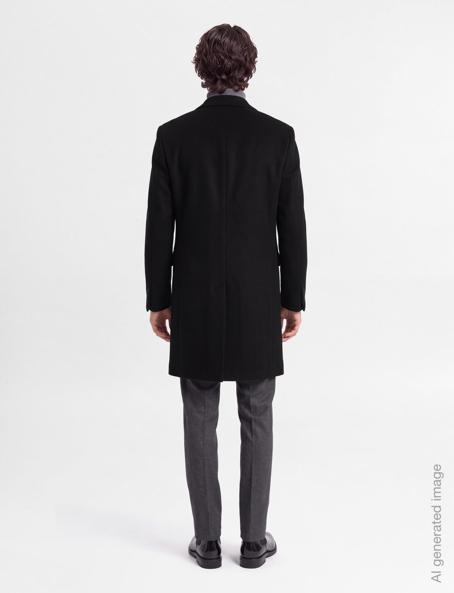 Oscar Jacobson - Sergio Coat - Žieminės striukės - black - 4
