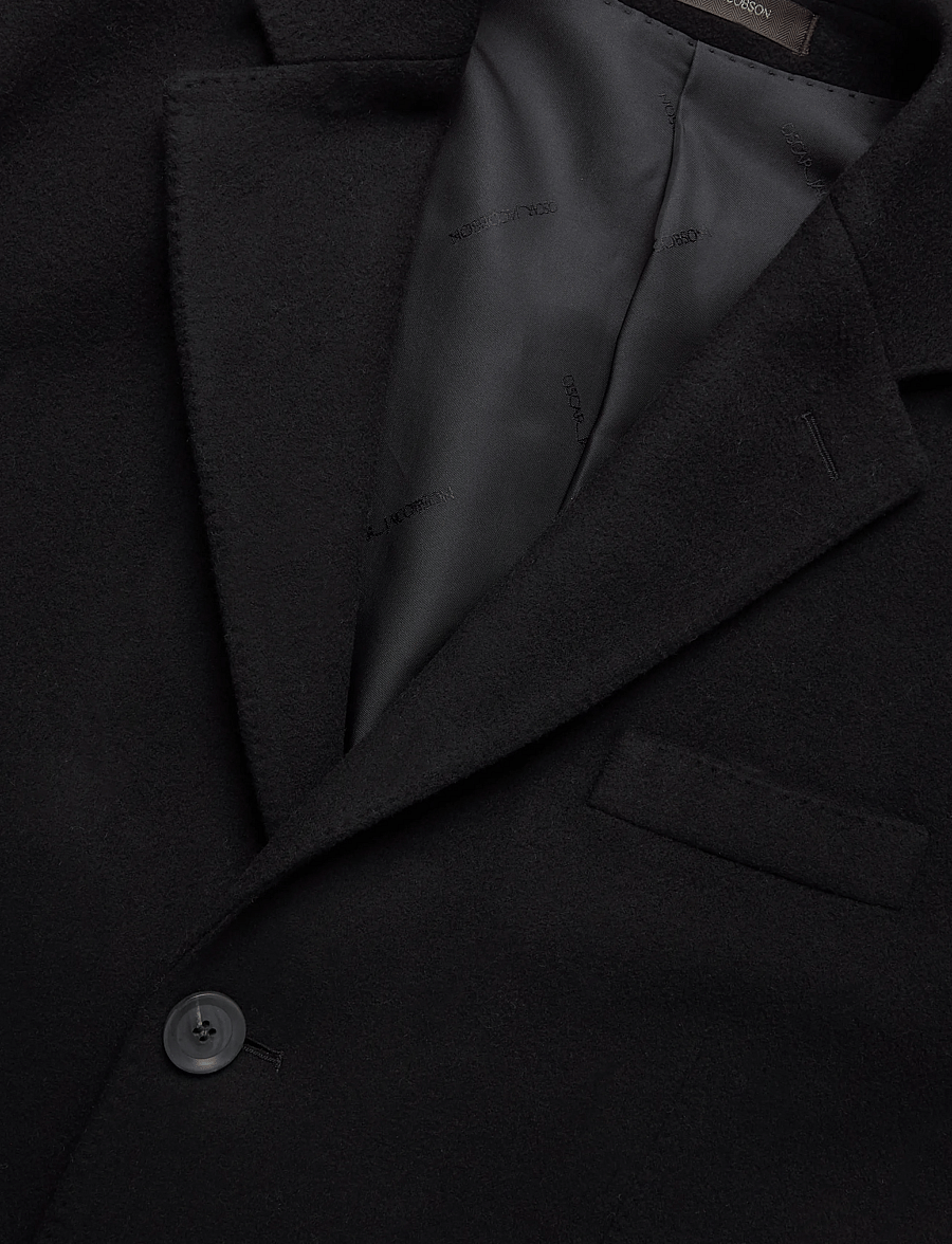 Oscar Jacobson - Sergio Coat - winter jackets - black - 2