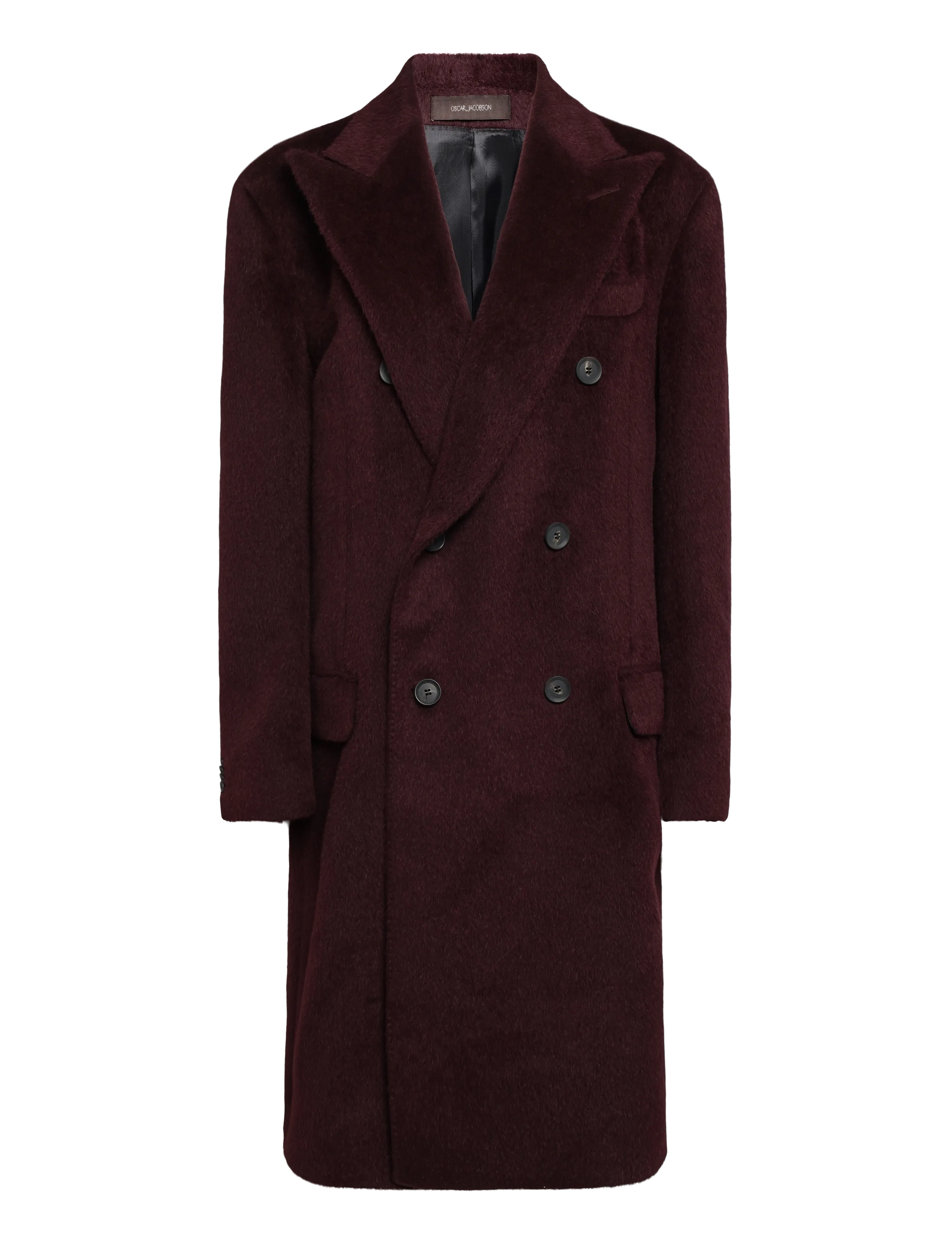 Oscar Jacobson Sicily Double Breasted Coat - Kleidung - PURPLE / purple