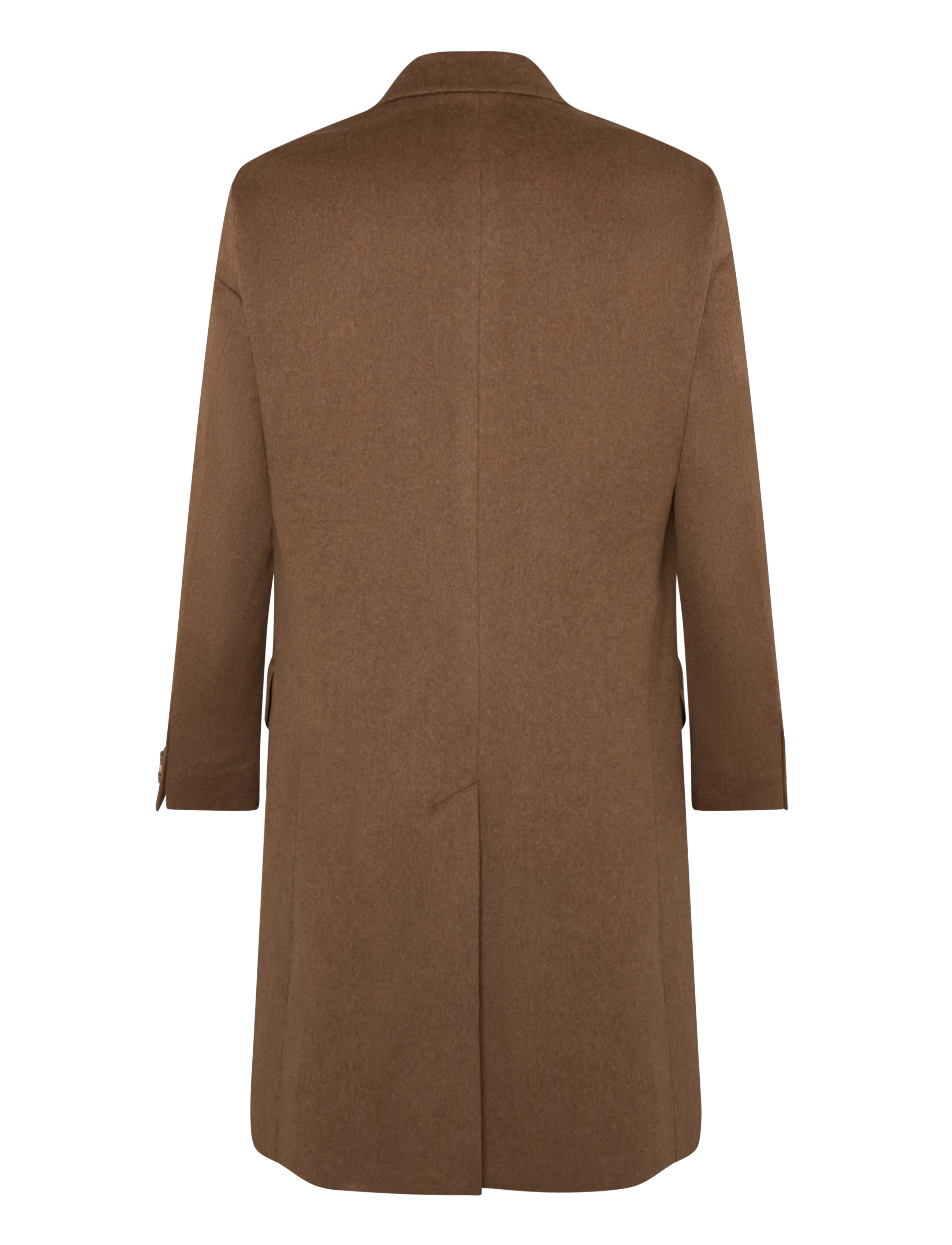 Oscar Jacobson - Sicily Double Breasted Coat - brown leaf - 1