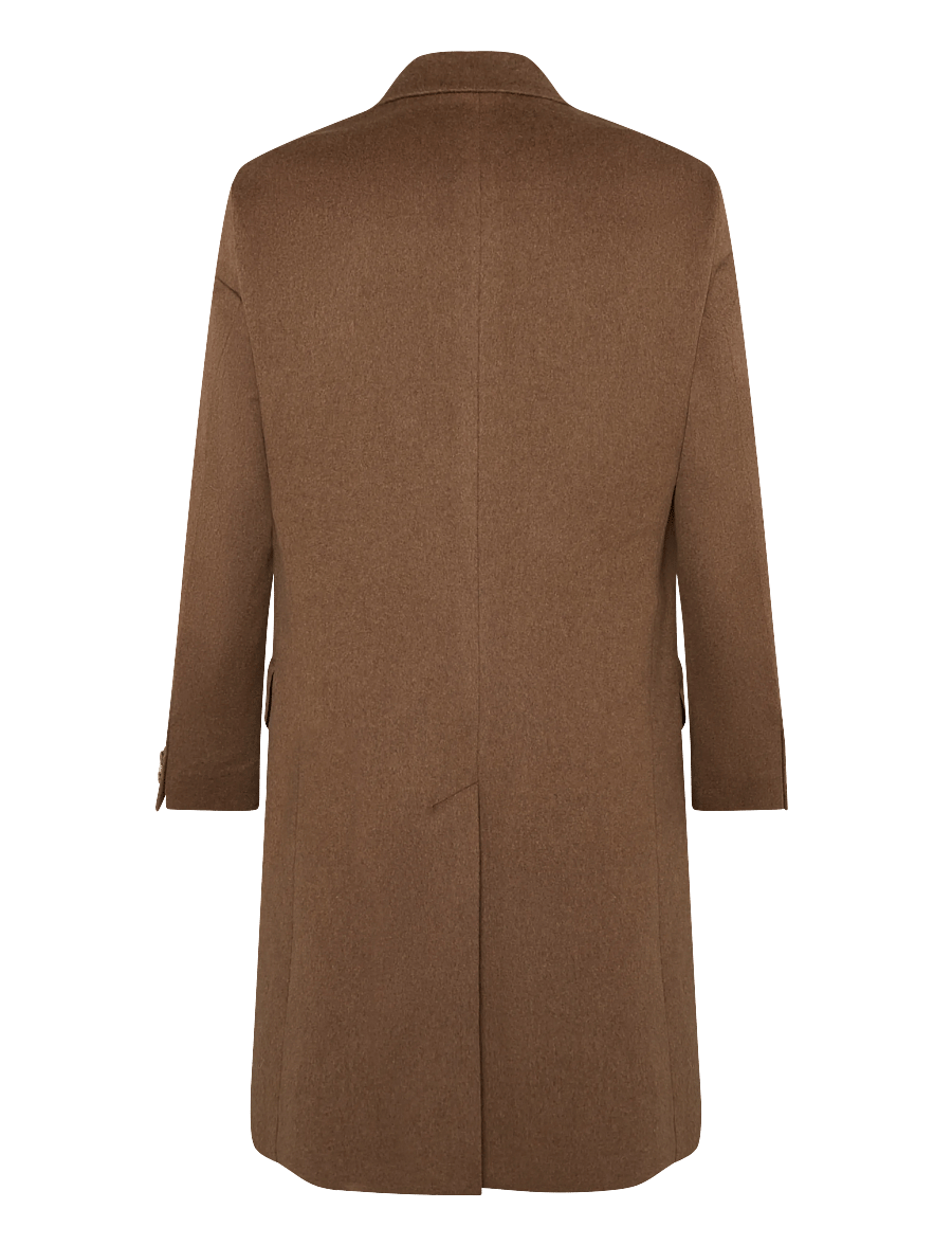 Oscar Jacobson - Sicily Double Breasted Coat - winterjacken - brown leaf - 1
